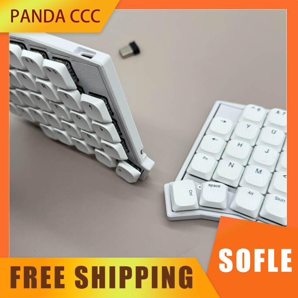 Gaming Keyboard Extension - SOFLE Low Profile Split Keyboard 2.4G
