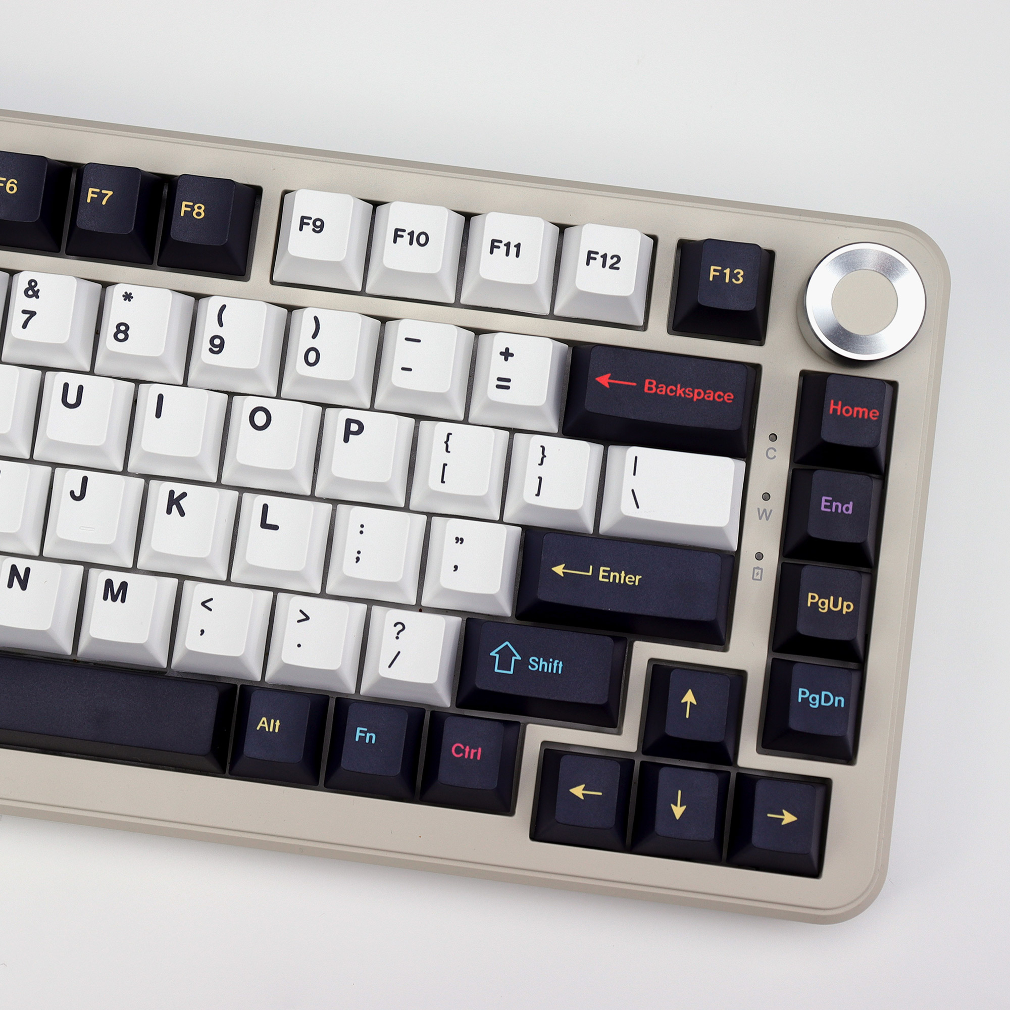 Gaming Keyboard No Number Pad - KBDiy GMK Colorchrome Keycaps Hangul Cherry