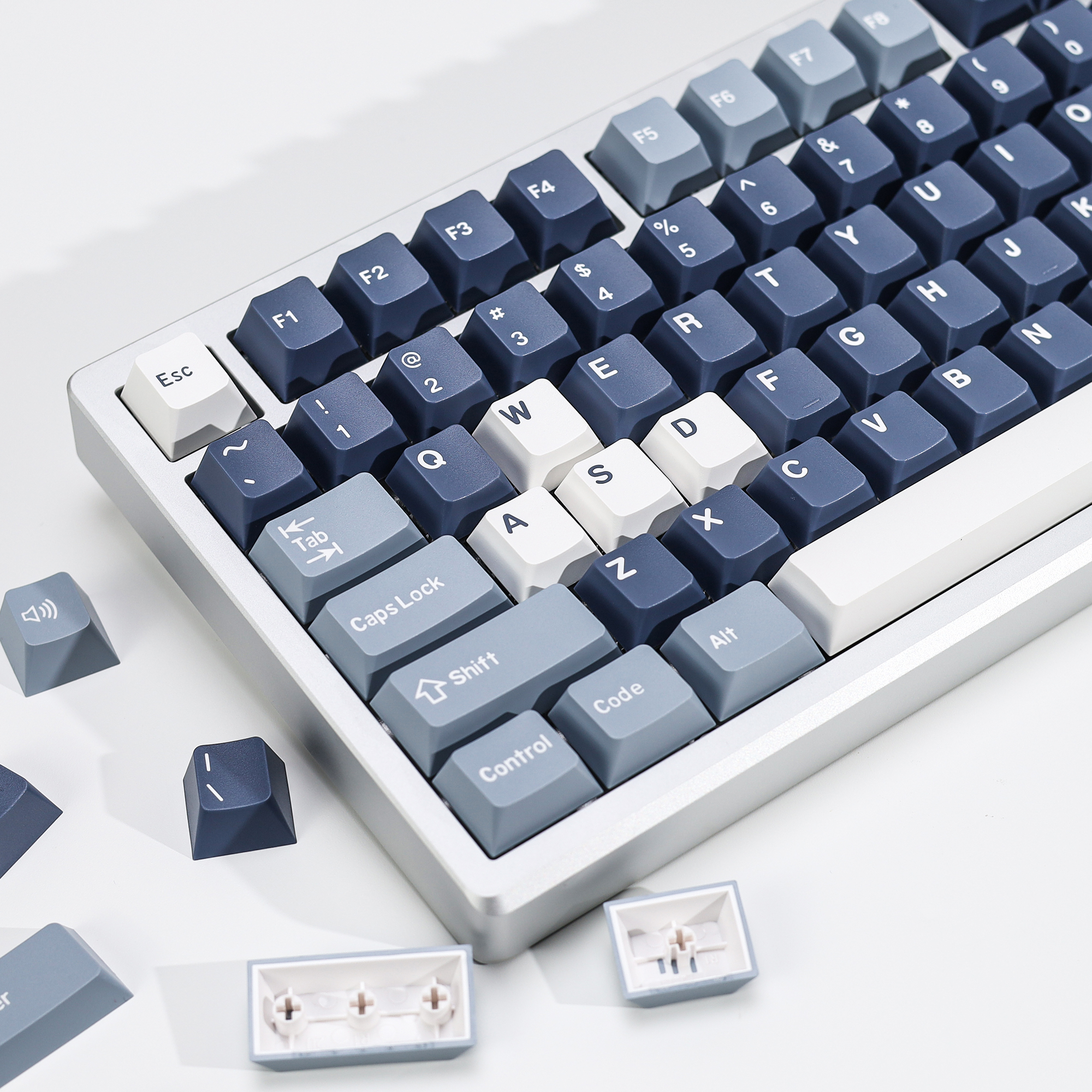 Gaming Keyboard No Number Pad - KBDiy Fishing Keycaps ISO PBT Cherry