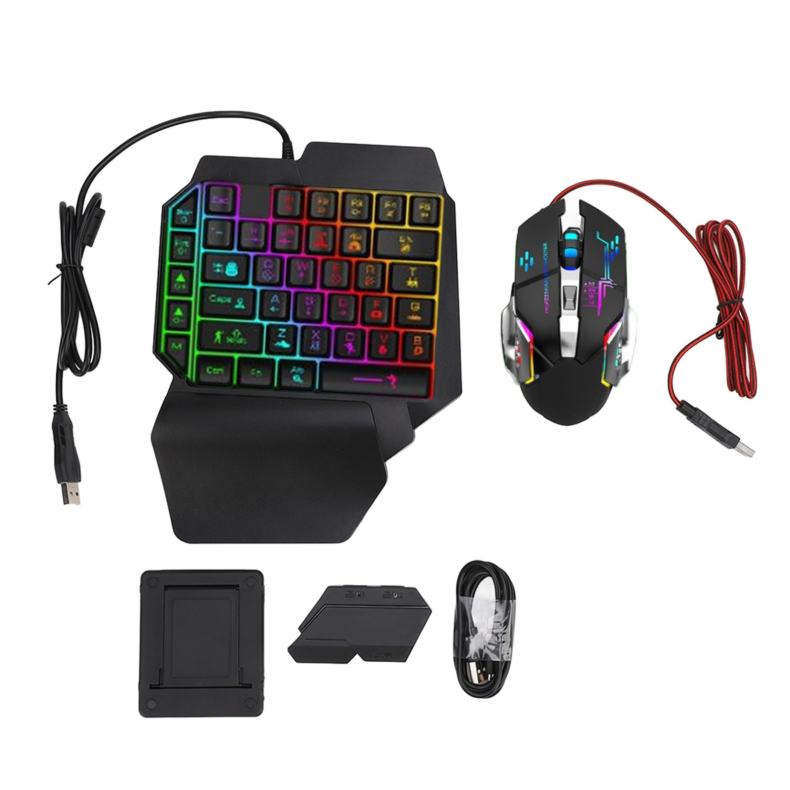 Gaming Keyboard Extension - Keyboard Mouse Converter Set Responsive Single