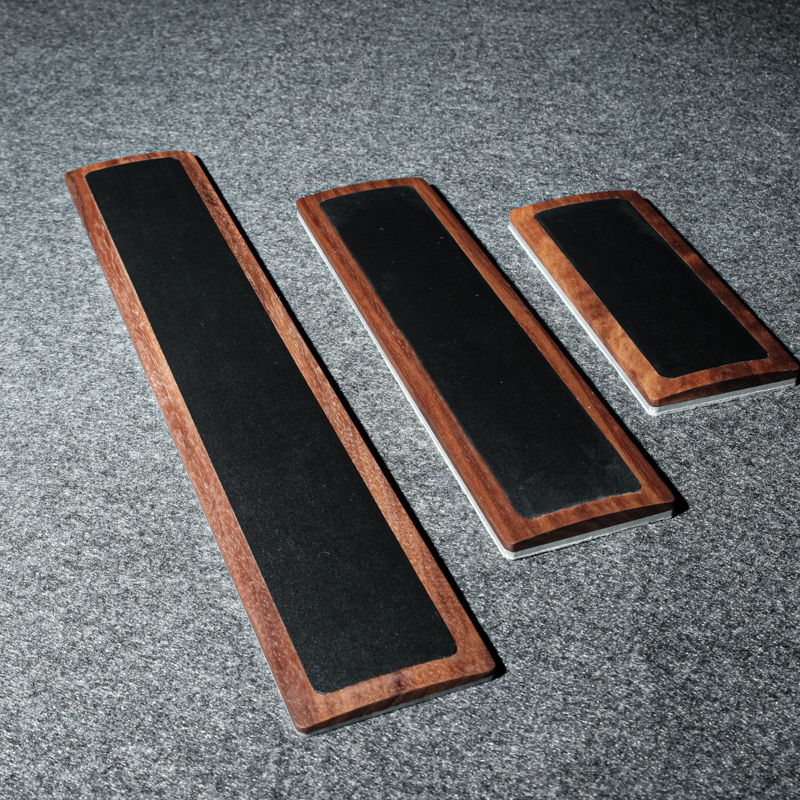 Keyboard Gaming Black - Woody Cowhide Palm Rest for Mechanical
