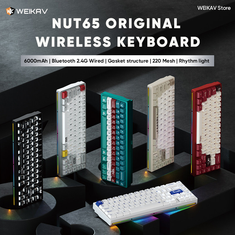Gaming Keyboard Extension - WEIKAV NUT65 Wireless Gaming Aluminium Mechanical