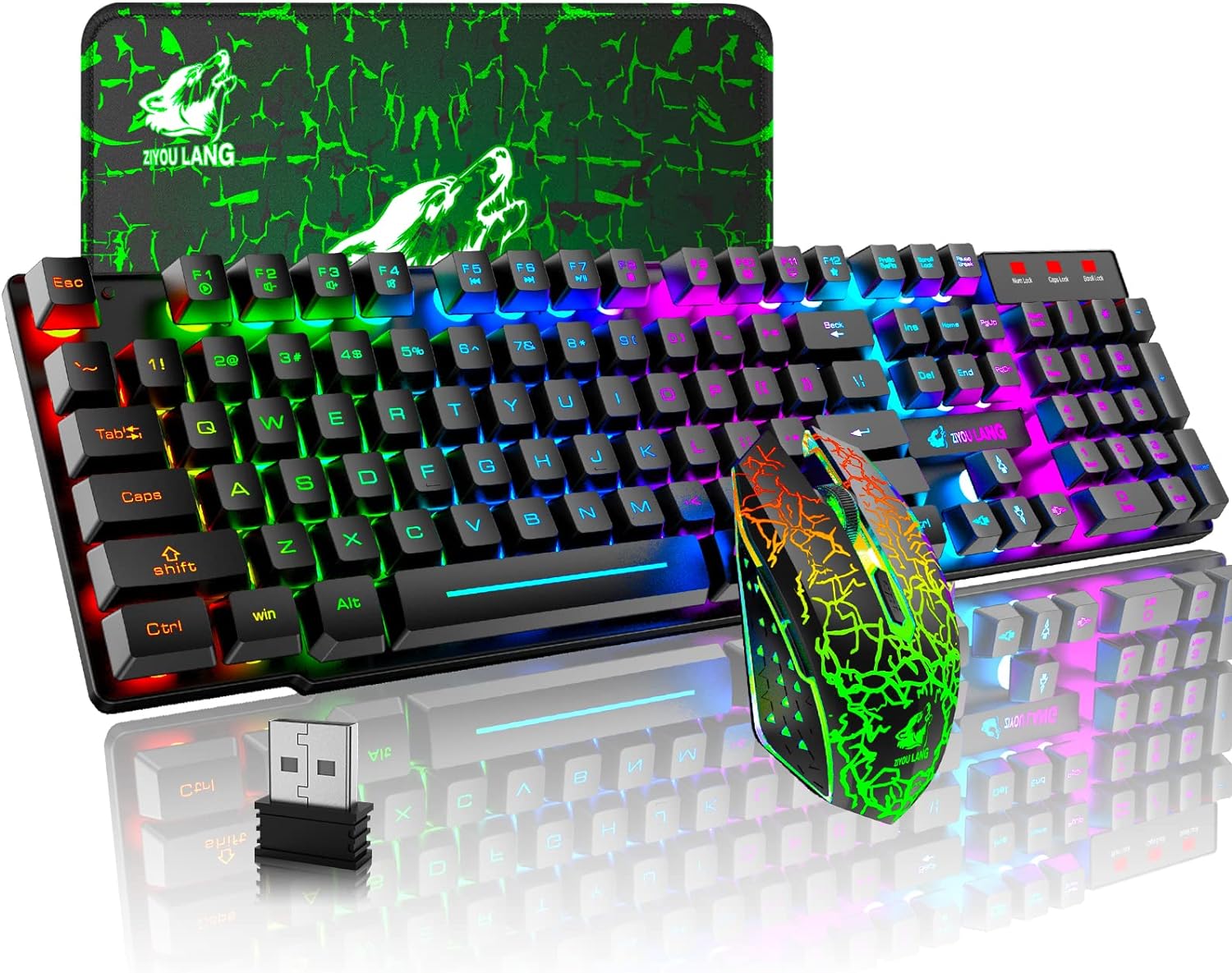 Gaming Keyboard Bundle - MAMBASNAKE x ZIYOU LANG T3 Wireless
