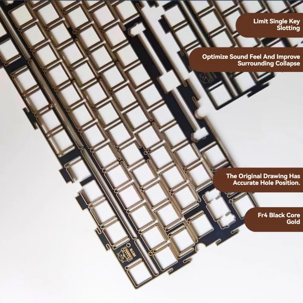 Keyboard Gaming Black - LEOBOG Hi75 Positioning Plate FR4 Black