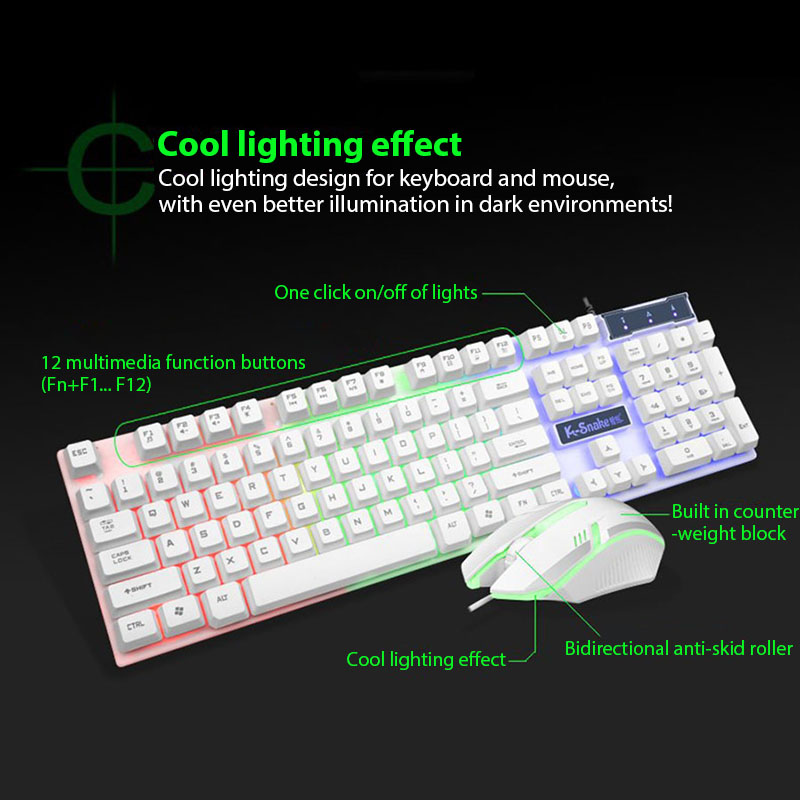 KM320 Keyboard And Mouse Set W - Gaming Keyboard Bundle ulasan dan harga