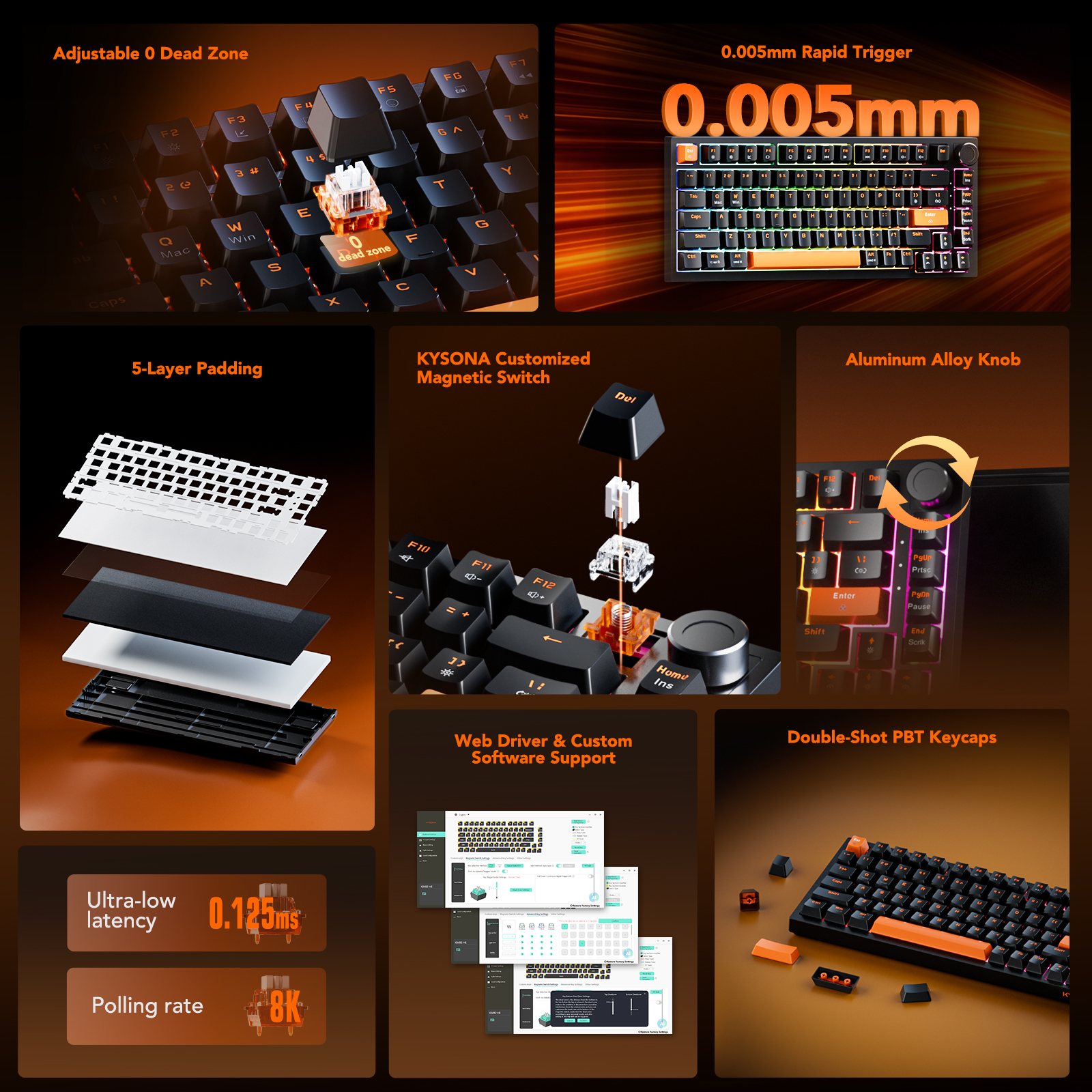 KYSONA KM82 HE Wired Gaming Ke - Gaming Keyboard No Number Pad ulasan dan harga