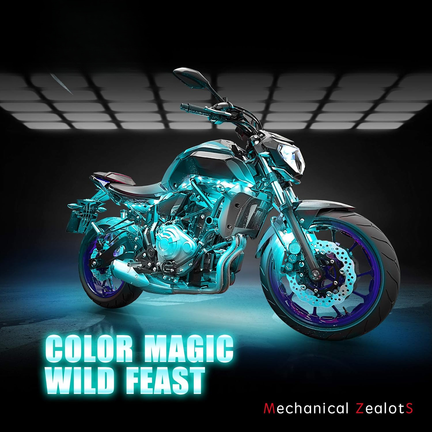 8Pcs Motorcycle LED Light Kit, - Rgb Underglow Strip ulasan dan harga