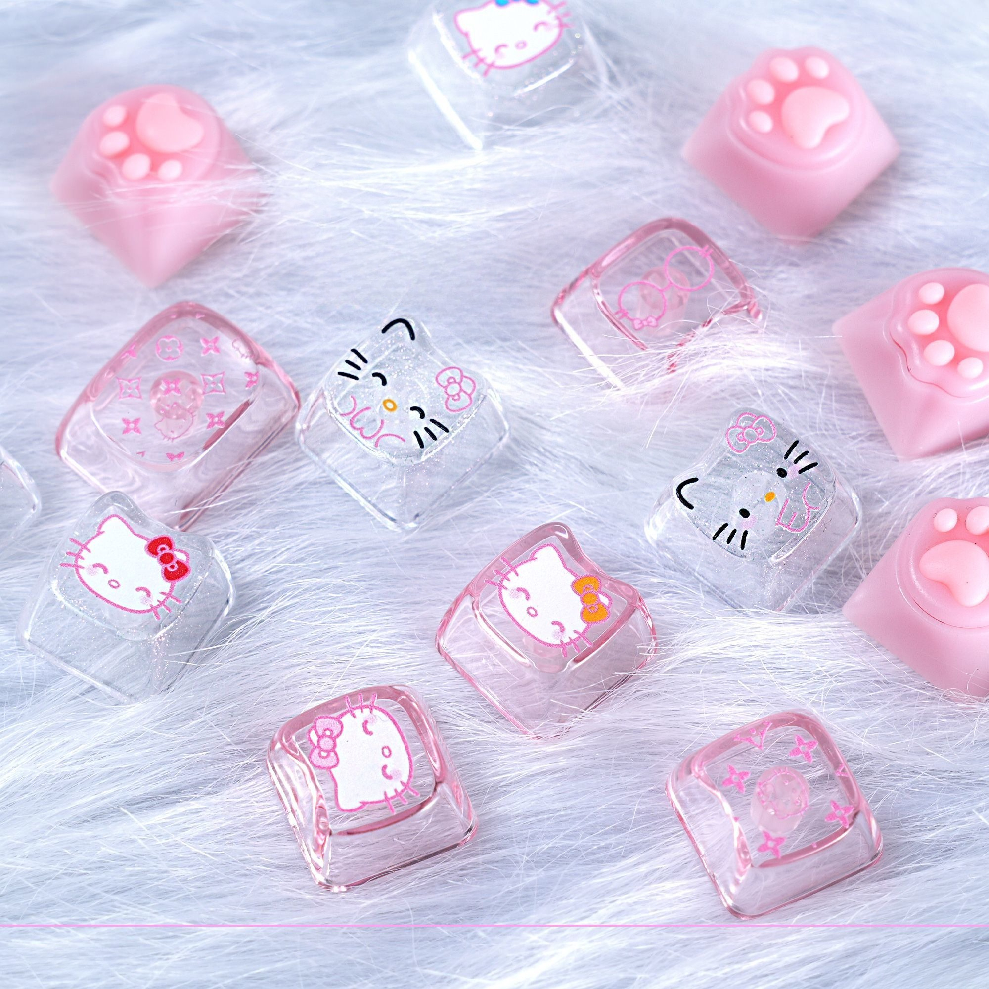 Anime Sanrio Hello Kitty Trans - Gaming Keyboard No Rgb ulasan dan harga