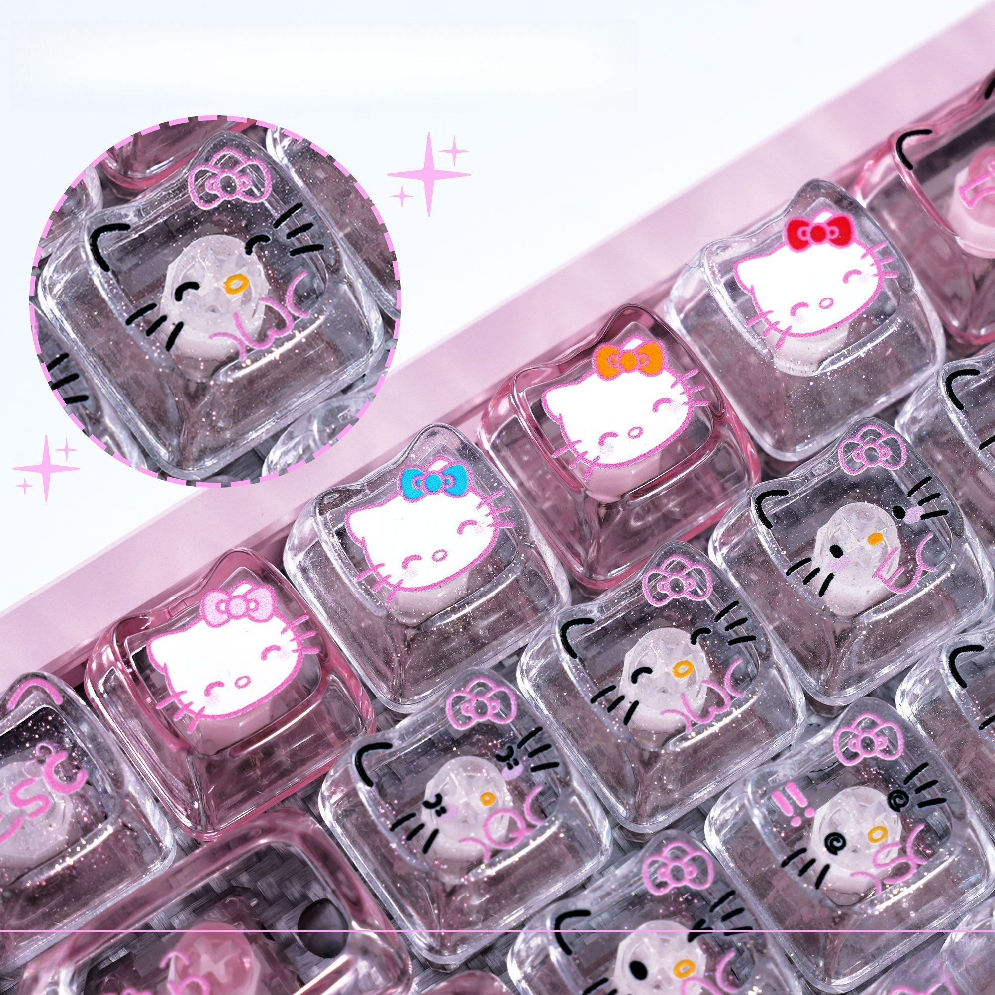 Anime Sanrio Hello Kitty Trans - Gaming Keyboard No Rgb ulasan dan harga