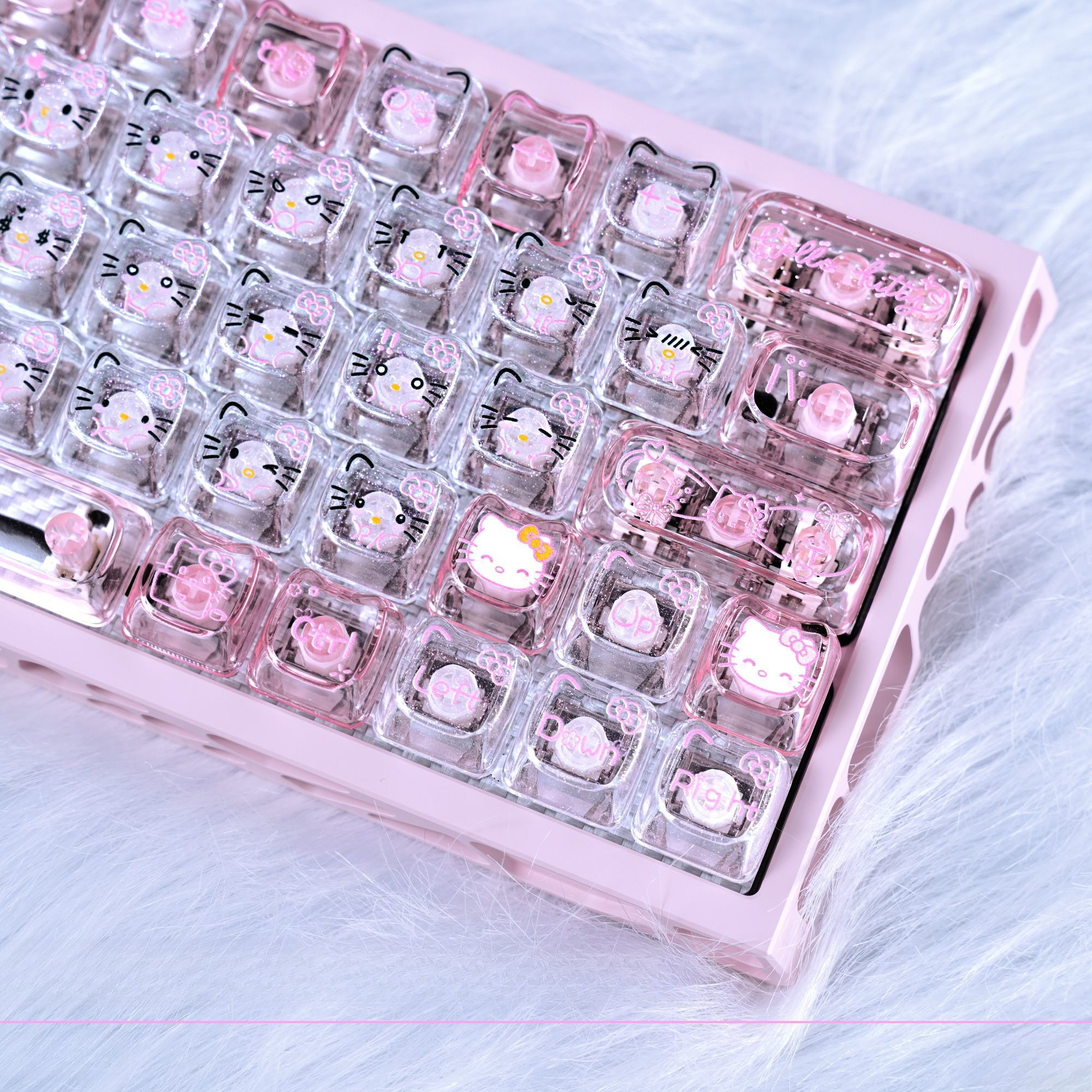 Anime Sanrio Hello Kitty Trans - Gaming Keyboard No Rgb ulasan dan harga