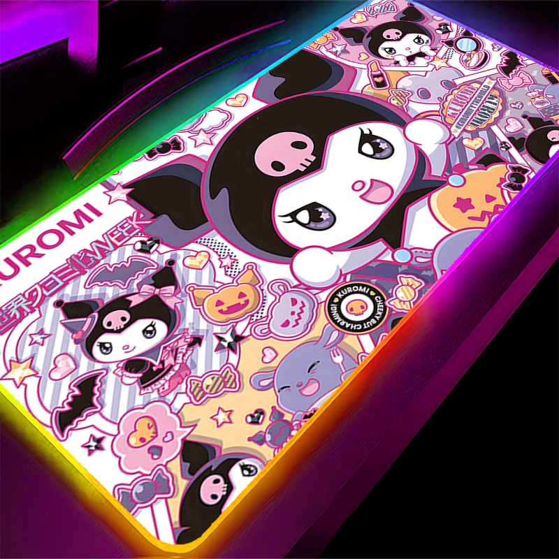 RGB Mouse Pad Large Lock Edge  - Gaming Keyboard No Rgb ulasan dan harga