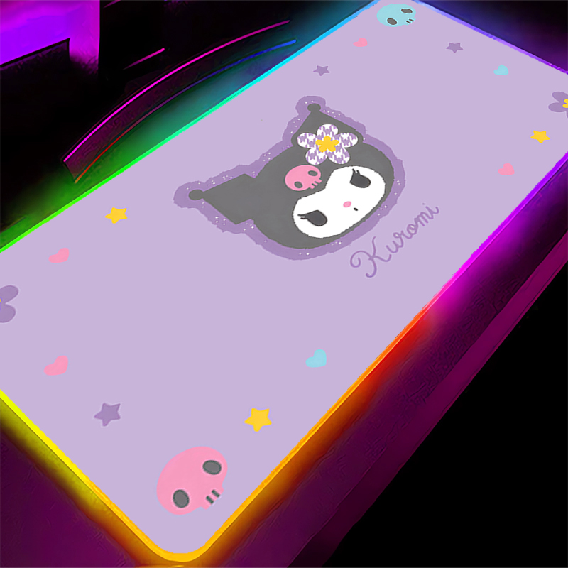 RGB Mouse Pad Large Lock Edge  - Gaming Keyboard No Rgb ulasan dan harga