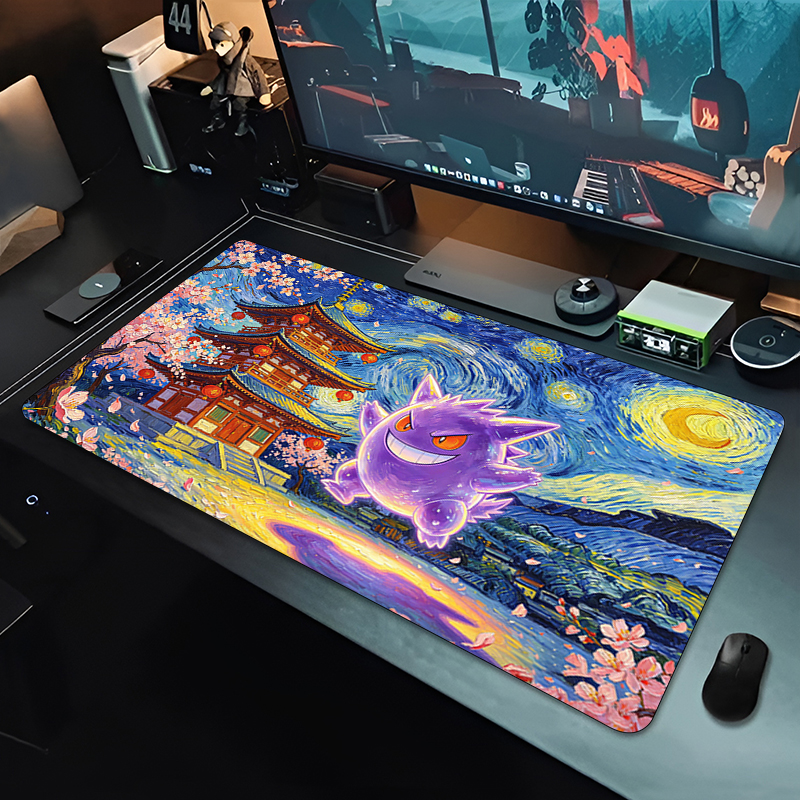 Anime Mouse Pad Pokemon Gengar - Gaming Keyboard En Mouse ulasan dan harga