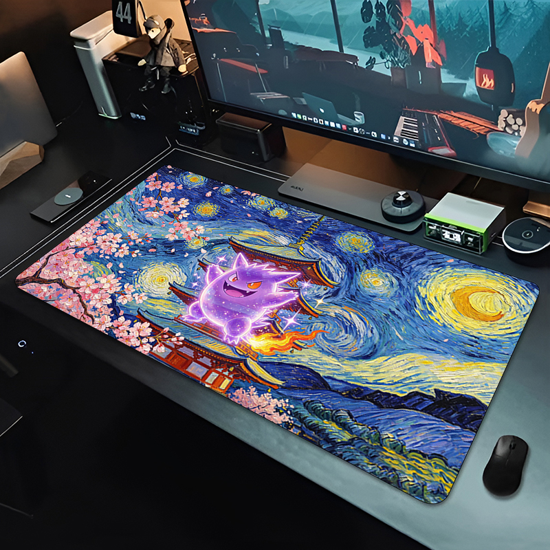 Anime Mouse Pad Pokemon Gengar - Gaming Keyboard En Mouse ulasan dan harga