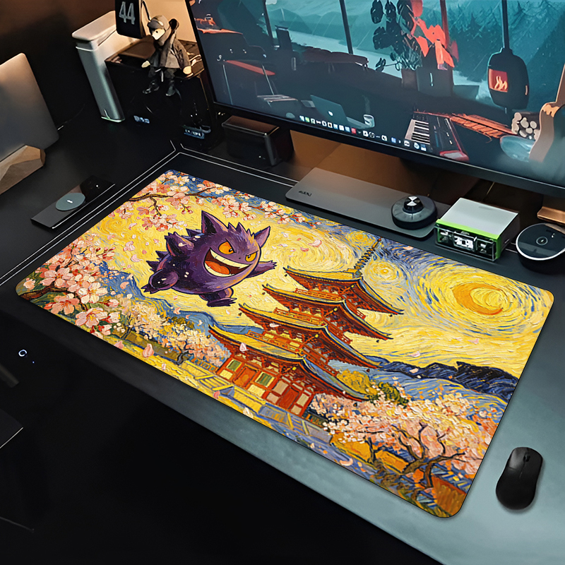 Anime Mouse Pad Pokemon Gengar - Gaming Keyboard En Mouse ulasan dan harga