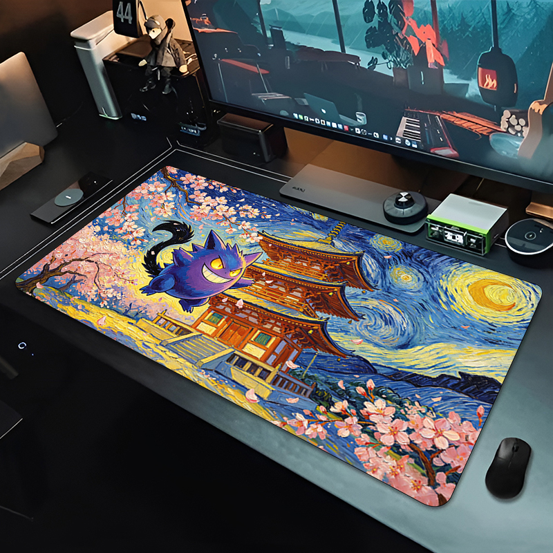 Anime Mouse Pad Pokemon Gengar - Gaming Keyboard En Mouse ulasan dan harga