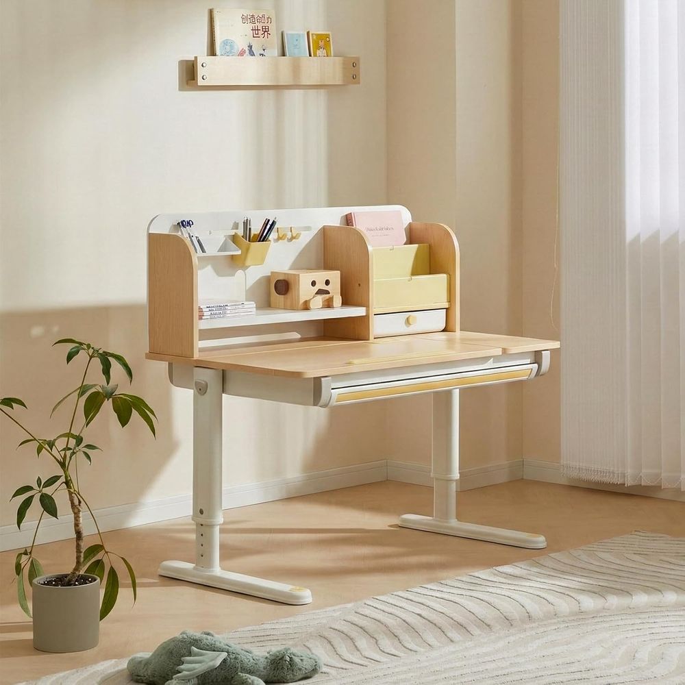 Adjustable Wooden Kids Desk wi - Wrist Rest Wood ulasan dan harga