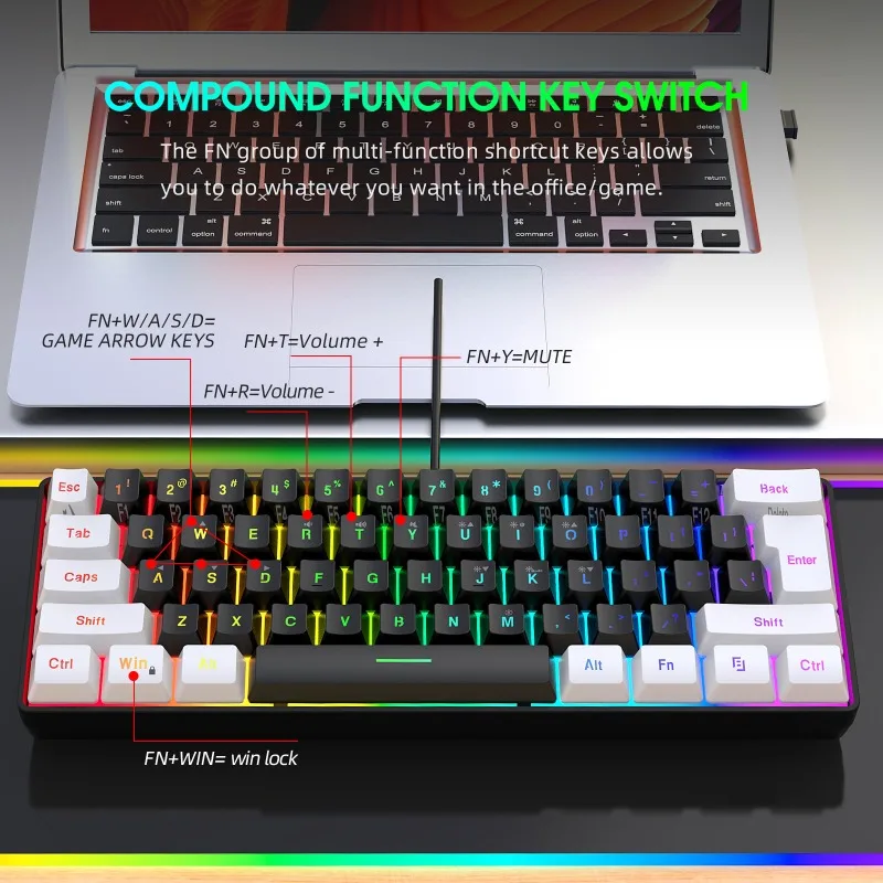 Keyboard and mouse 60% compute - Gaming Keyboard Extension ulasan dan harga