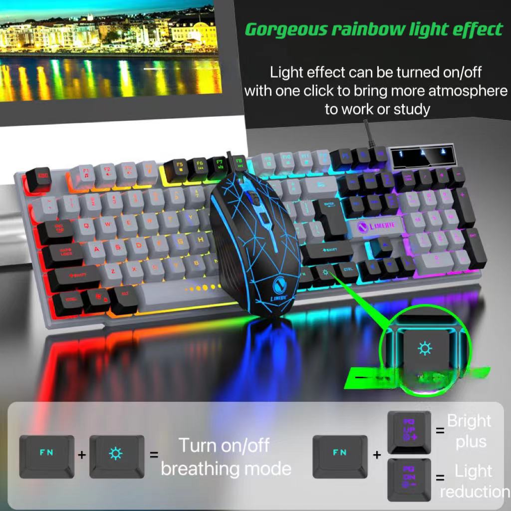 Gaming Tri-Color Combo: Silent - Gaming Keyboard Extension ulasan dan harga