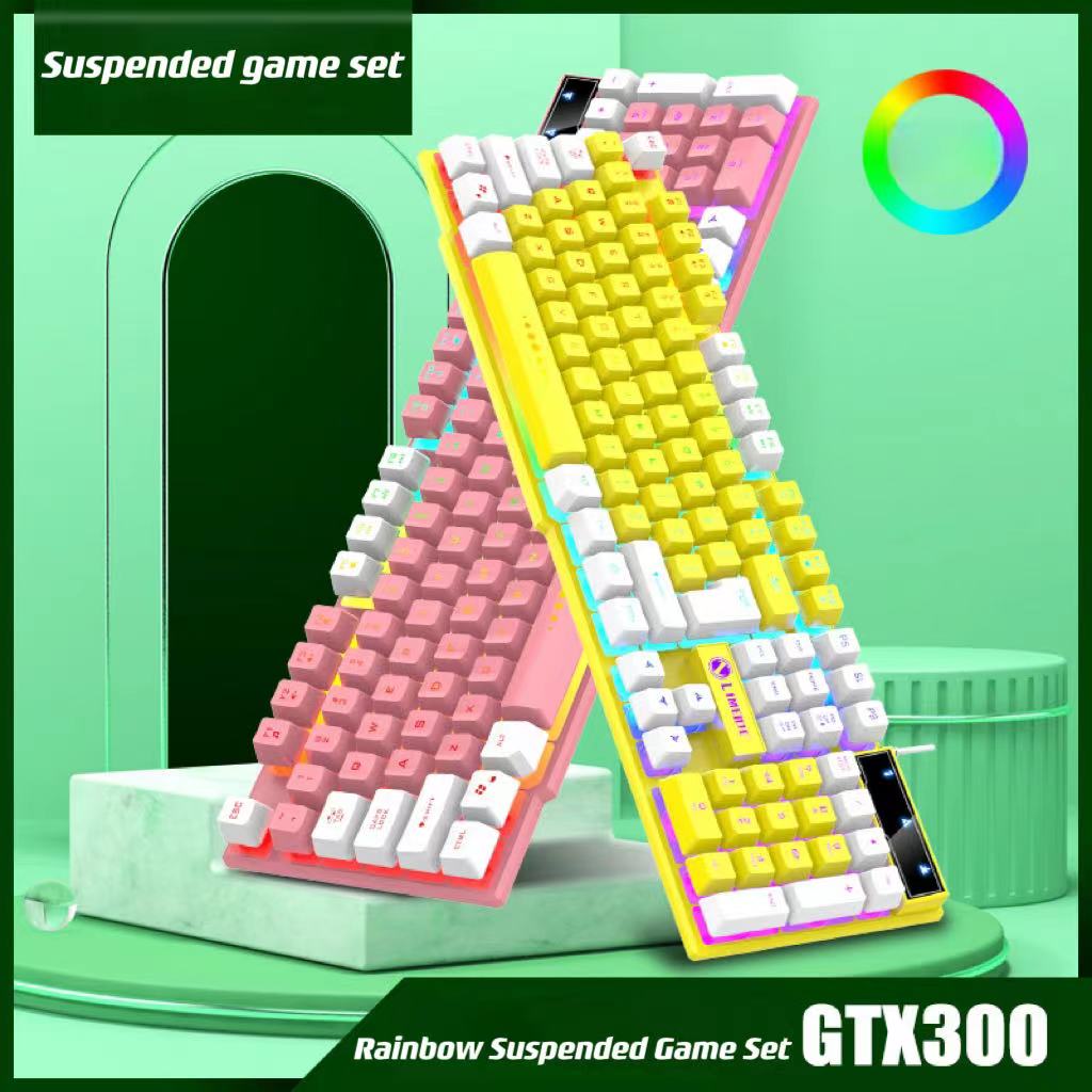 Gaming Tri-Color Combo: Silent - Gaming Keyboard Extension ulasan dan harga