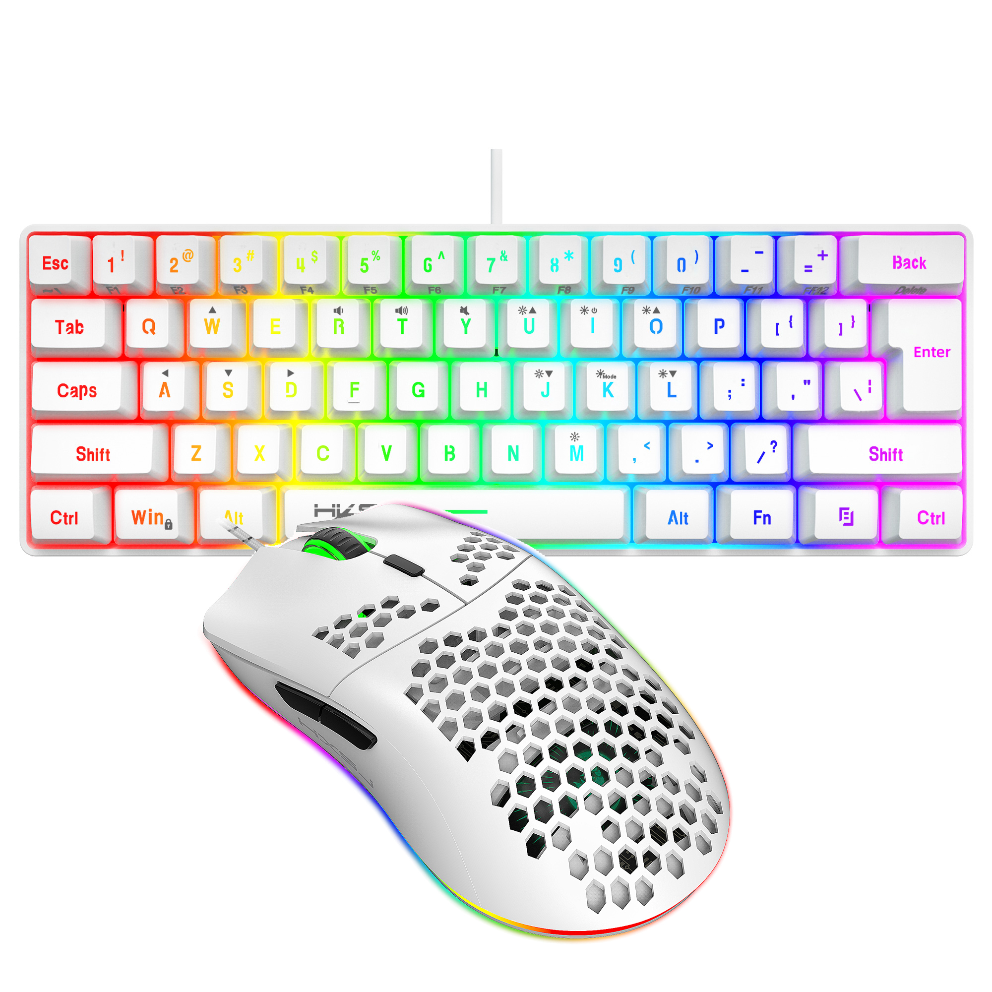 Hot selling HXSJ 61 keys V700  - Gaming Keyboard Extension ulasan dan harga