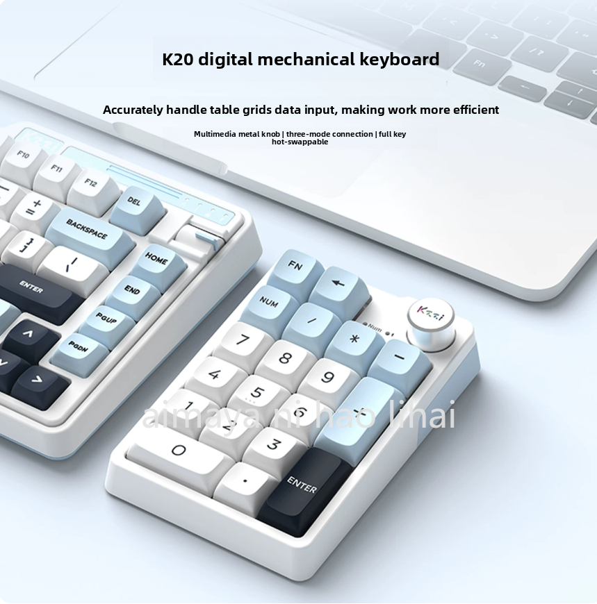 Kzzi K20 Mini Keypad Three Mod - Gaming Keyboard Mechanical Wireless ulasan dan harga
