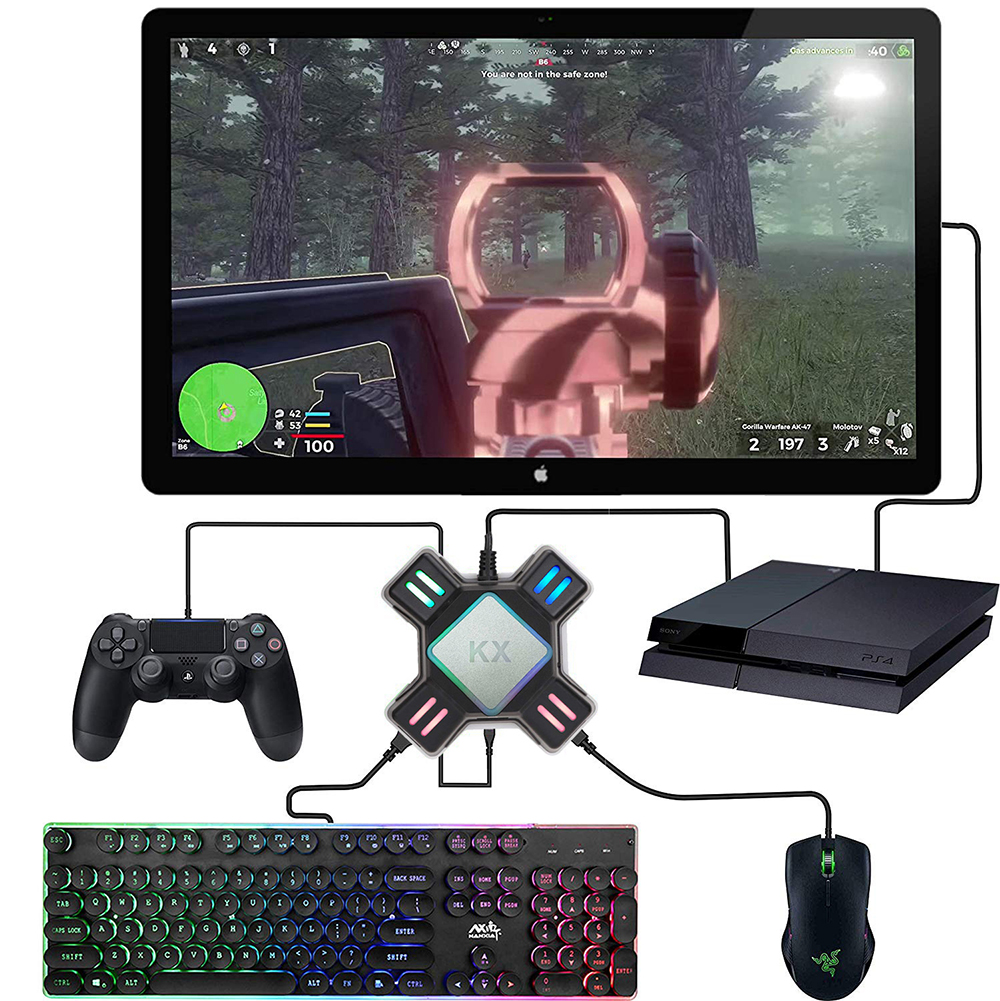KX Adapter For PS4 Controller  - Gaming Keyboard And Mouse For Xbox ulasan dan harga