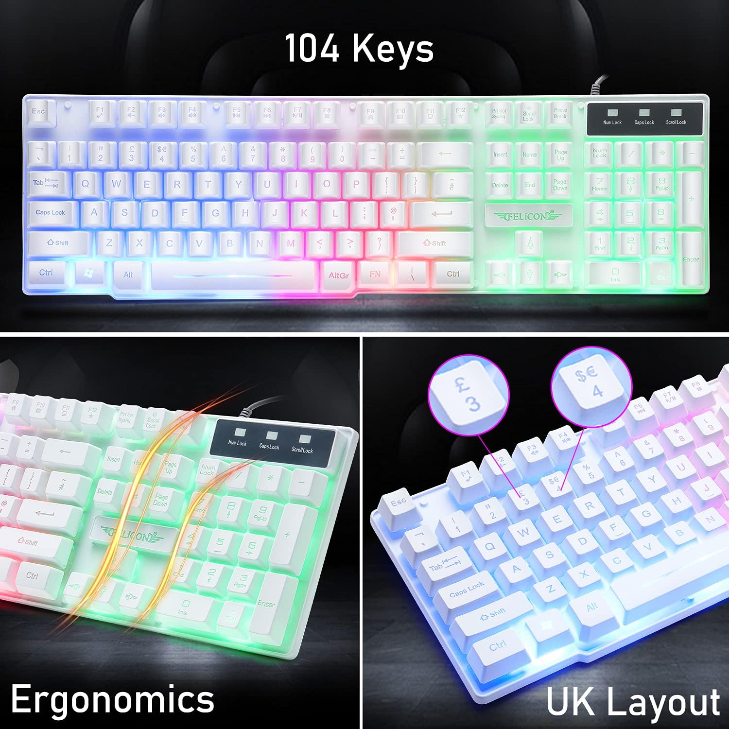 MAMBASNAKE T11 UK 100% Gaming  - Gaming Keyboard Extension ulasan dan harga