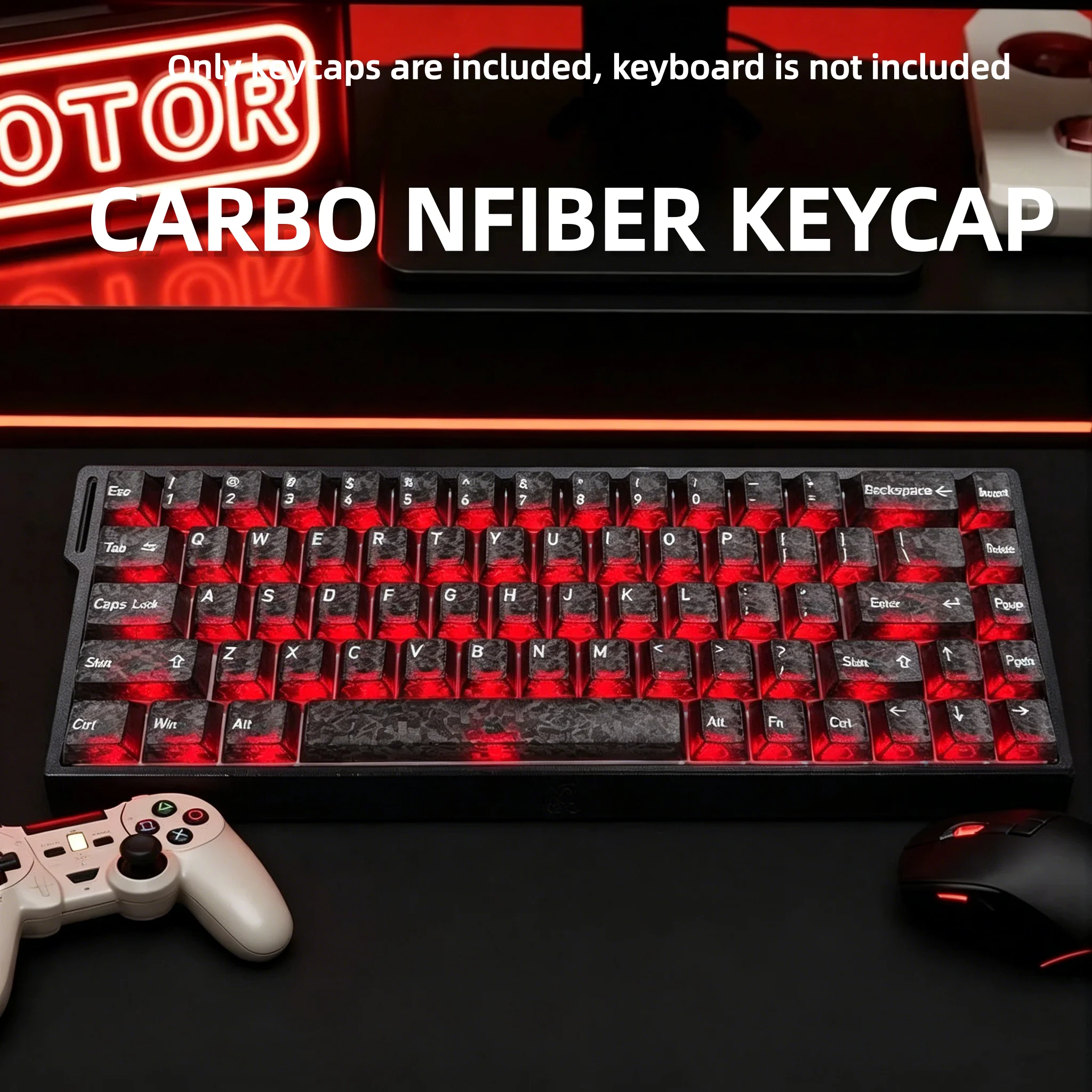 2026 New Forged Carbon Fiber T - Gaming Keyboard No Rgb ulasan dan harga