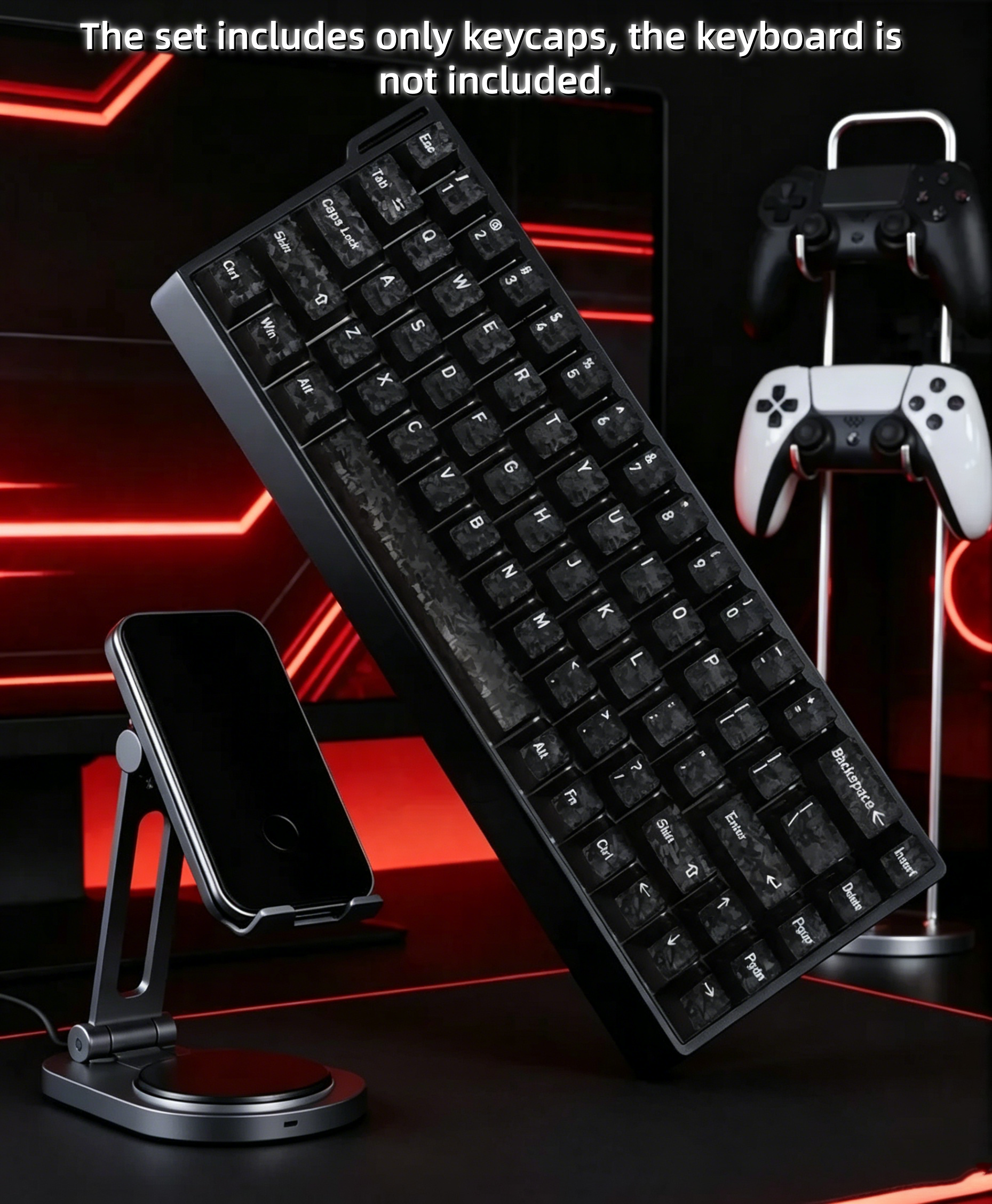 2026 New Forged Carbon Fiber T - Gaming Keyboard No Rgb ulasan dan harga