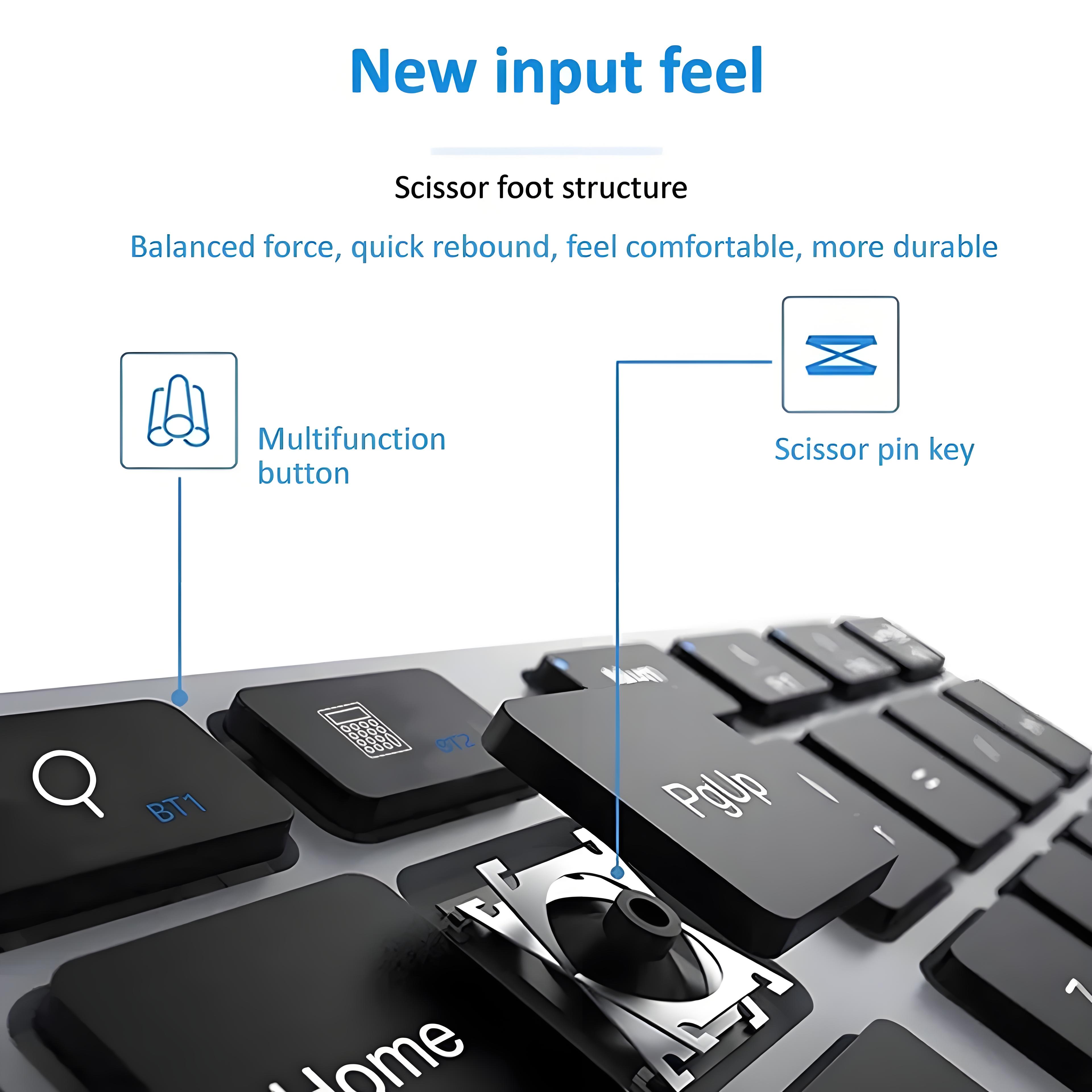 2.4Ghz Bluetooth Numeric Keypa - Gaming Keyboard Mini Mechanical ulasan dan harga