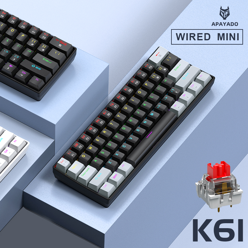 APAYADO K61 Mini Mechanical Ke - Gaming Keyboard Mini Mechanical ulasan dan harga