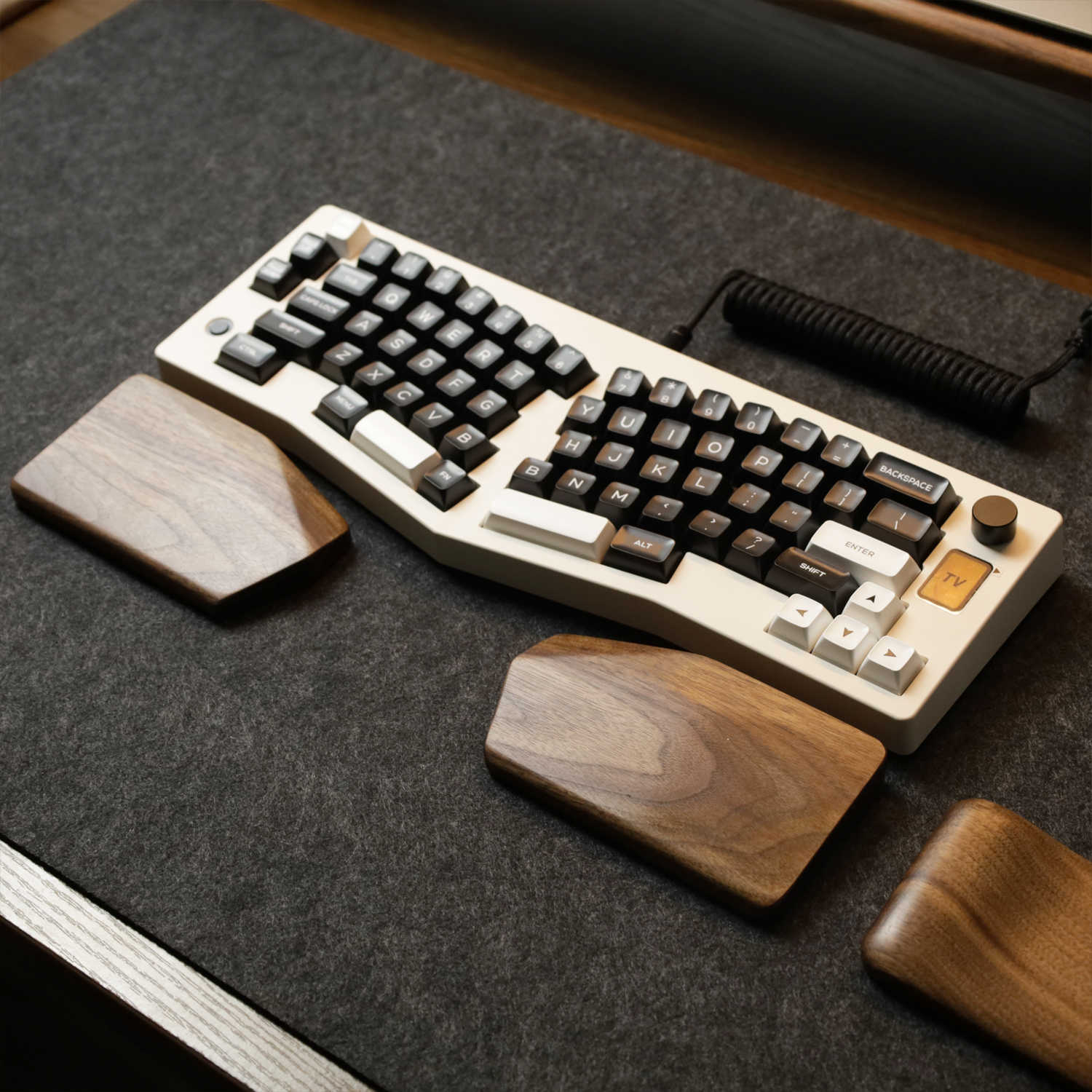 Split Keyboard Hand Rest Origi - Wrist Rest Wood ulasan dan harga