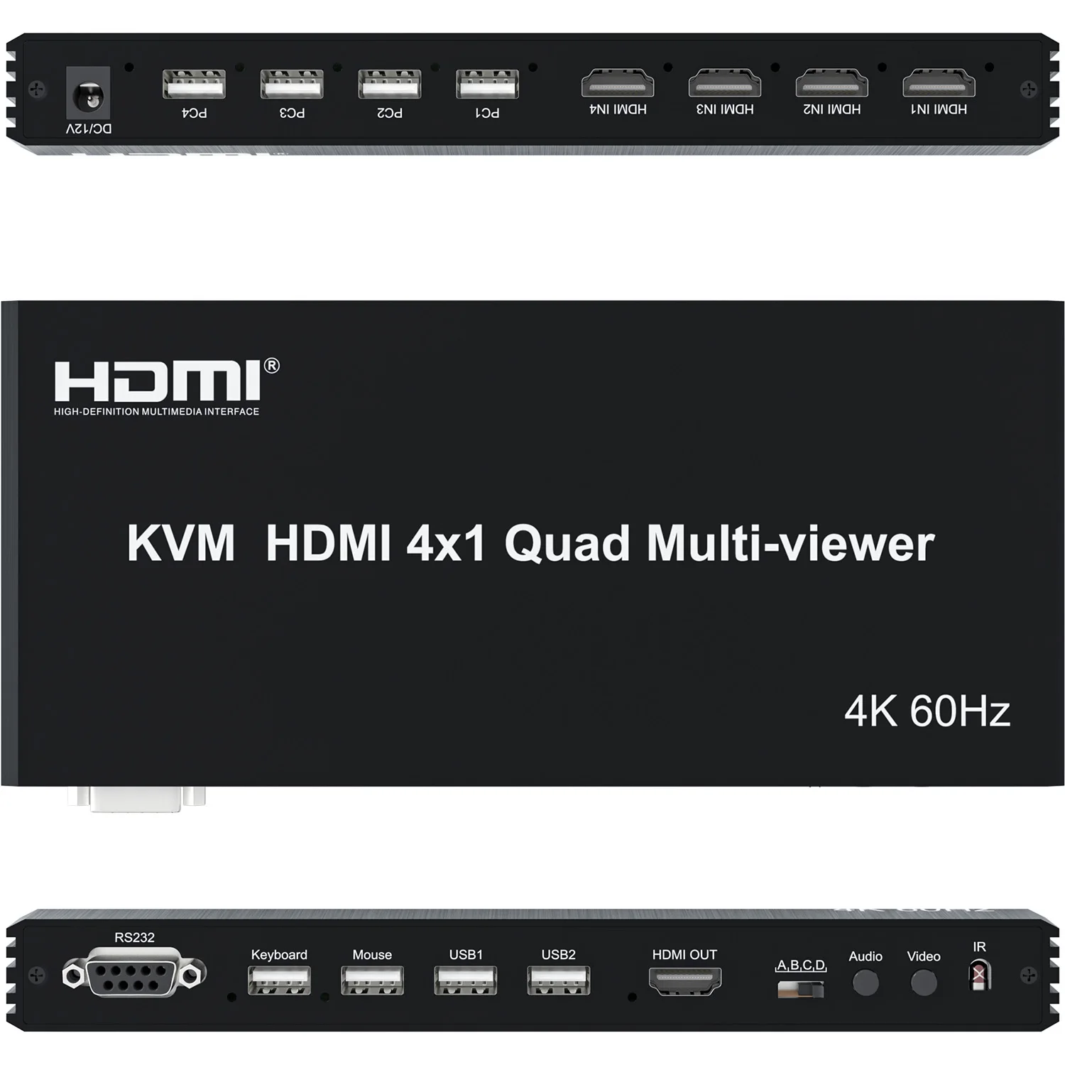 4K 60Hz HDMI Multiviewer 4x1 U - Gaming Keyboard And Mouse For Xbox ulasan dan harga