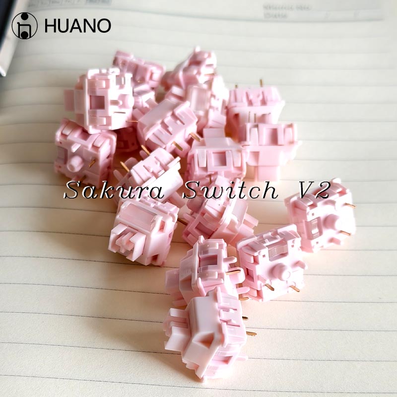 HUANO Sakura V2 Switch 5-Pins  - Gaming Keyboard Mini Mechanical ulasan dan harga