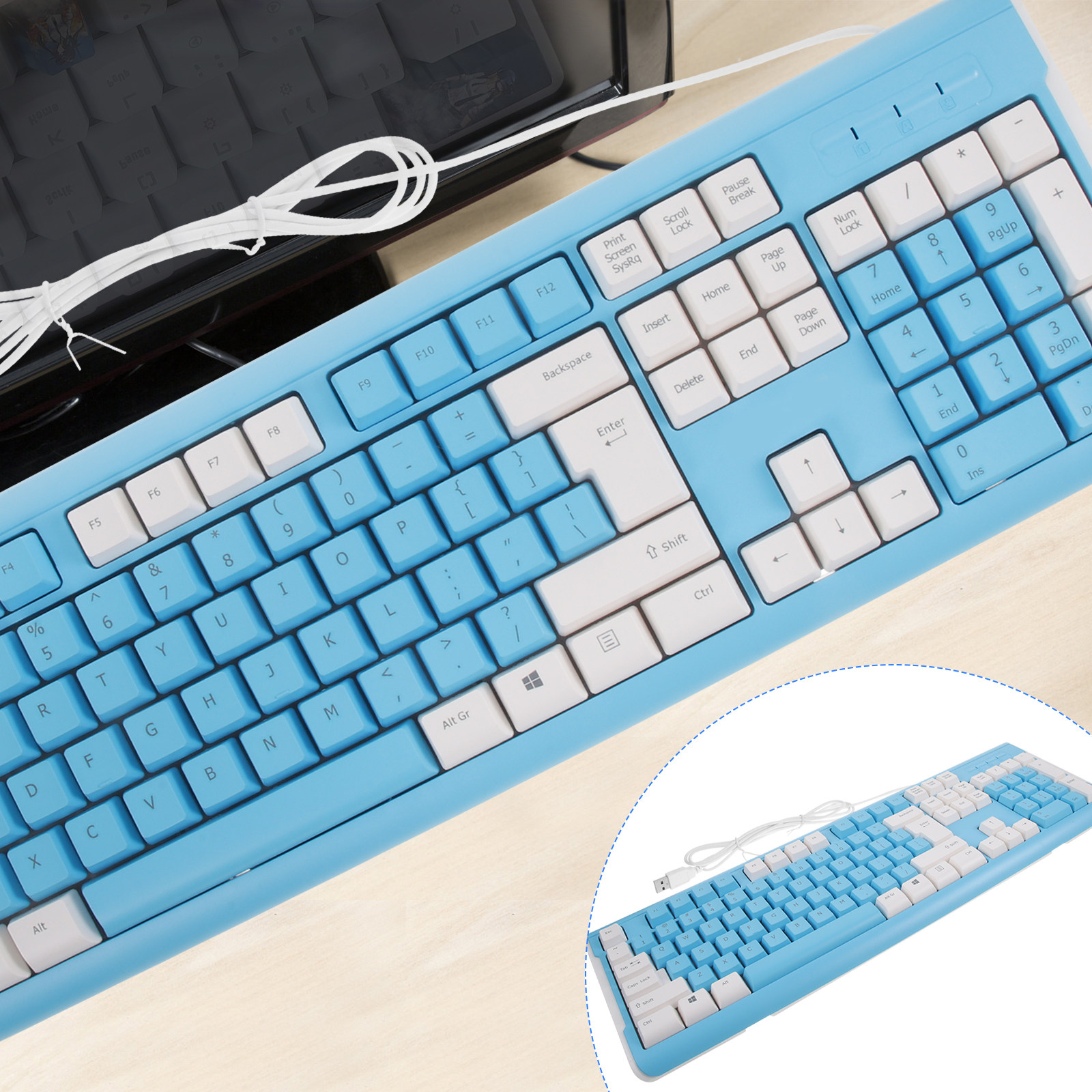 Premium ABS USB Gaming Keyboar - Gaming Keyboard No Number Pad ulasan dan harga