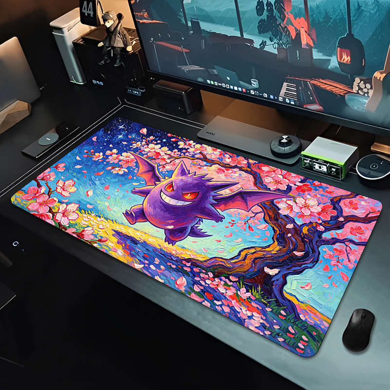 Mouse Pad sakura Gengar Gaming - Gaming Keyboard En Mouse ulasan dan harga