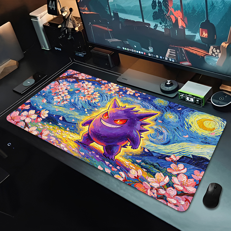 Mouse Pad sakura Gengar Gaming - Gaming Keyboard En Mouse ulasan dan harga
