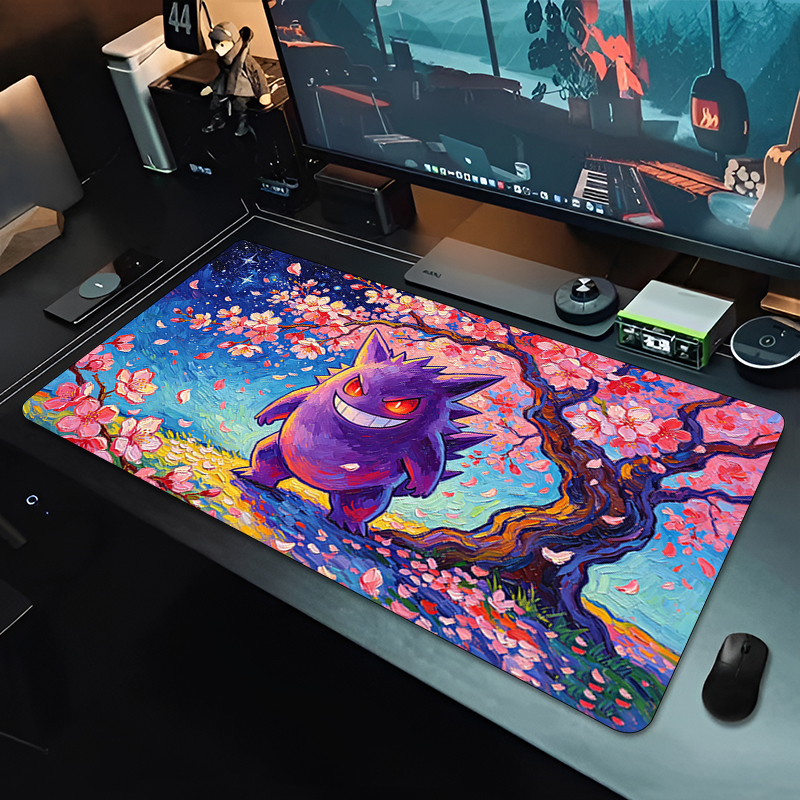 Mouse Pad sakura Gengar Gaming - Gaming Keyboard En Mouse ulasan dan harga