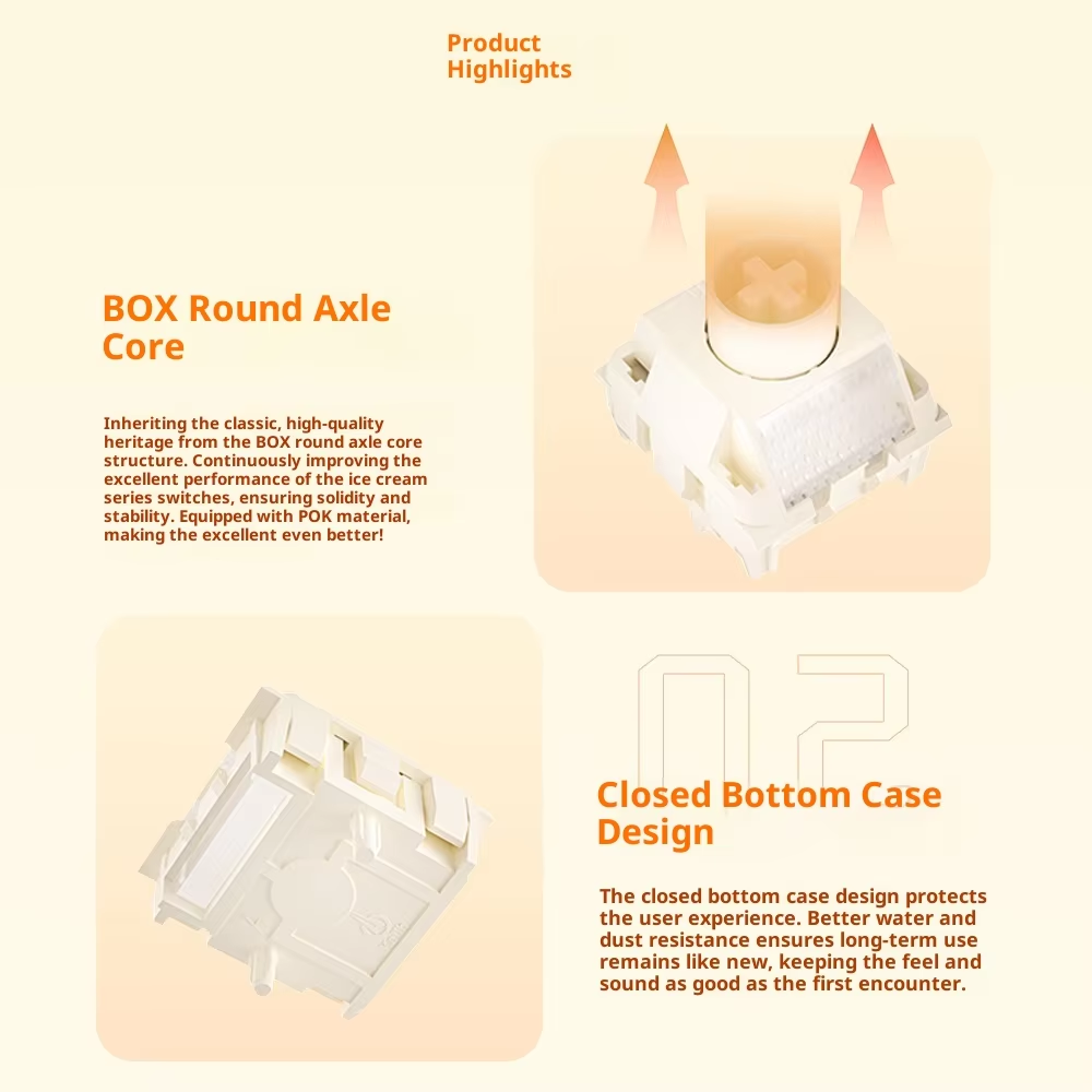 Kailh Ice Cream Magnetic Switc - Gaming Keyboard Types ulasan dan harga