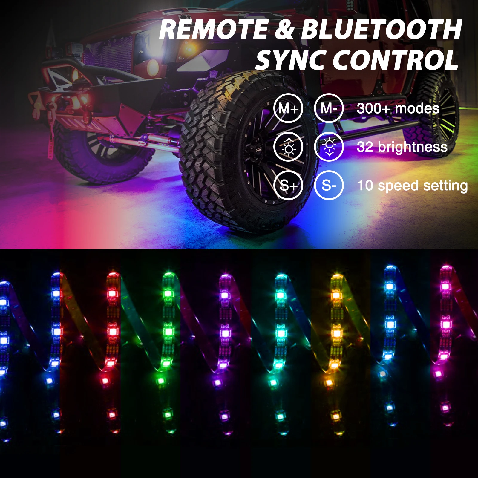 Car Flexible Underglow Strip L - Rgb Underglow Strip ulasan dan harga