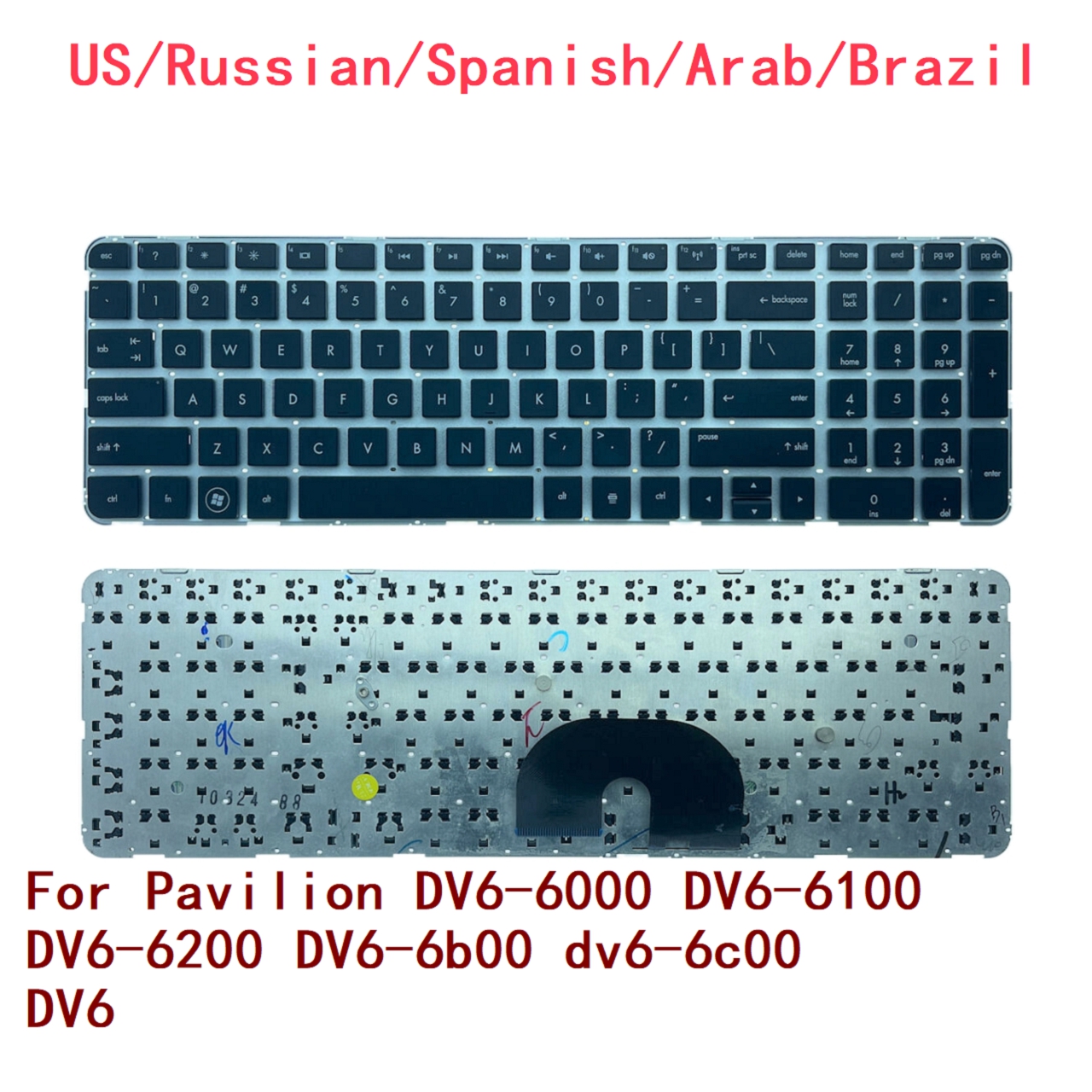 New US Russian Spanish Arab Br - Gaming Keyboard Hp ulasan dan harga