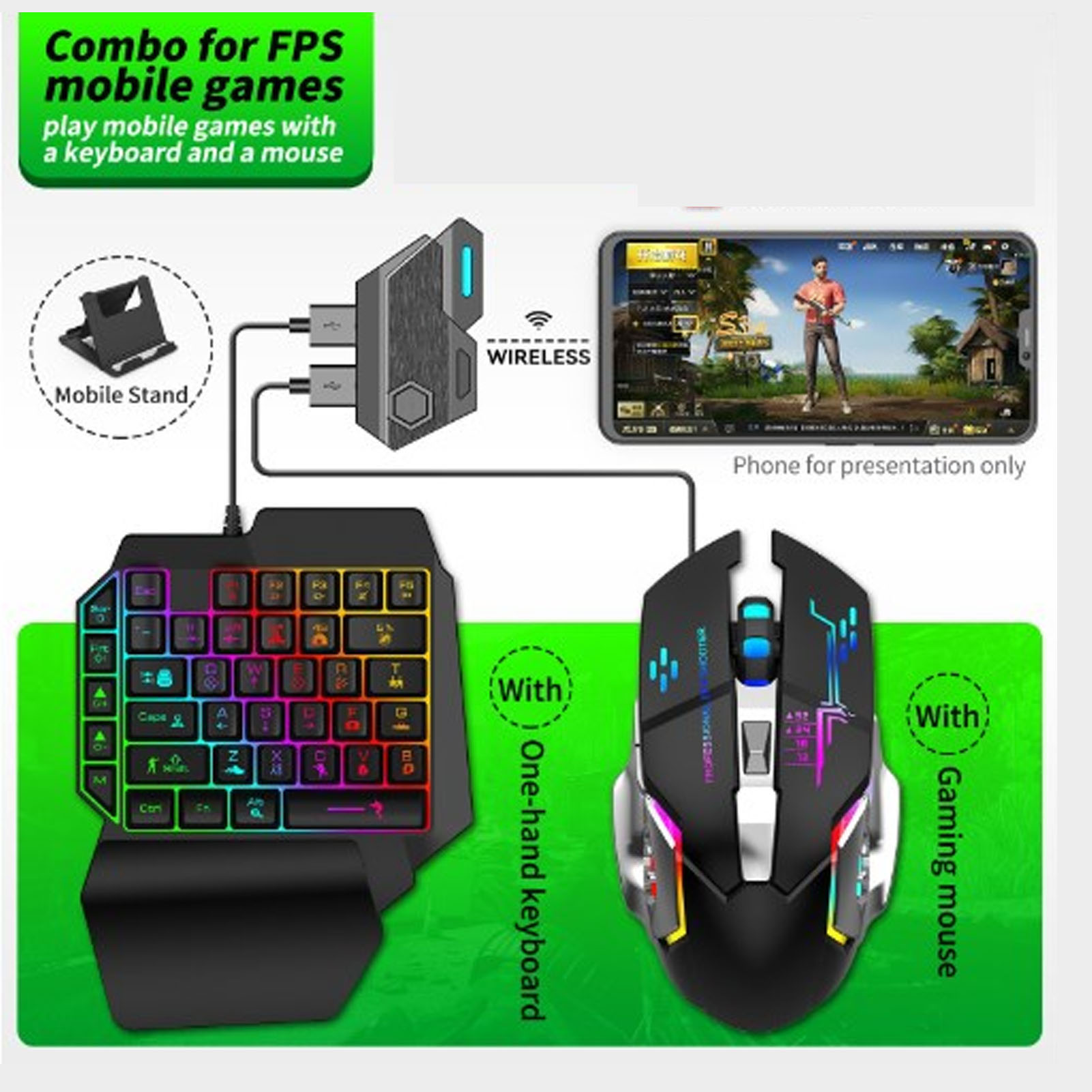 Keyboard Mouse Converter Set R - Gaming Keyboard Extension ulasan dan harga