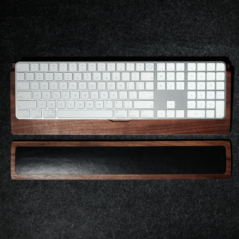 Woody Cowhide Palm Rest for Me - Keyboard Gaming Black ulasan dan harga