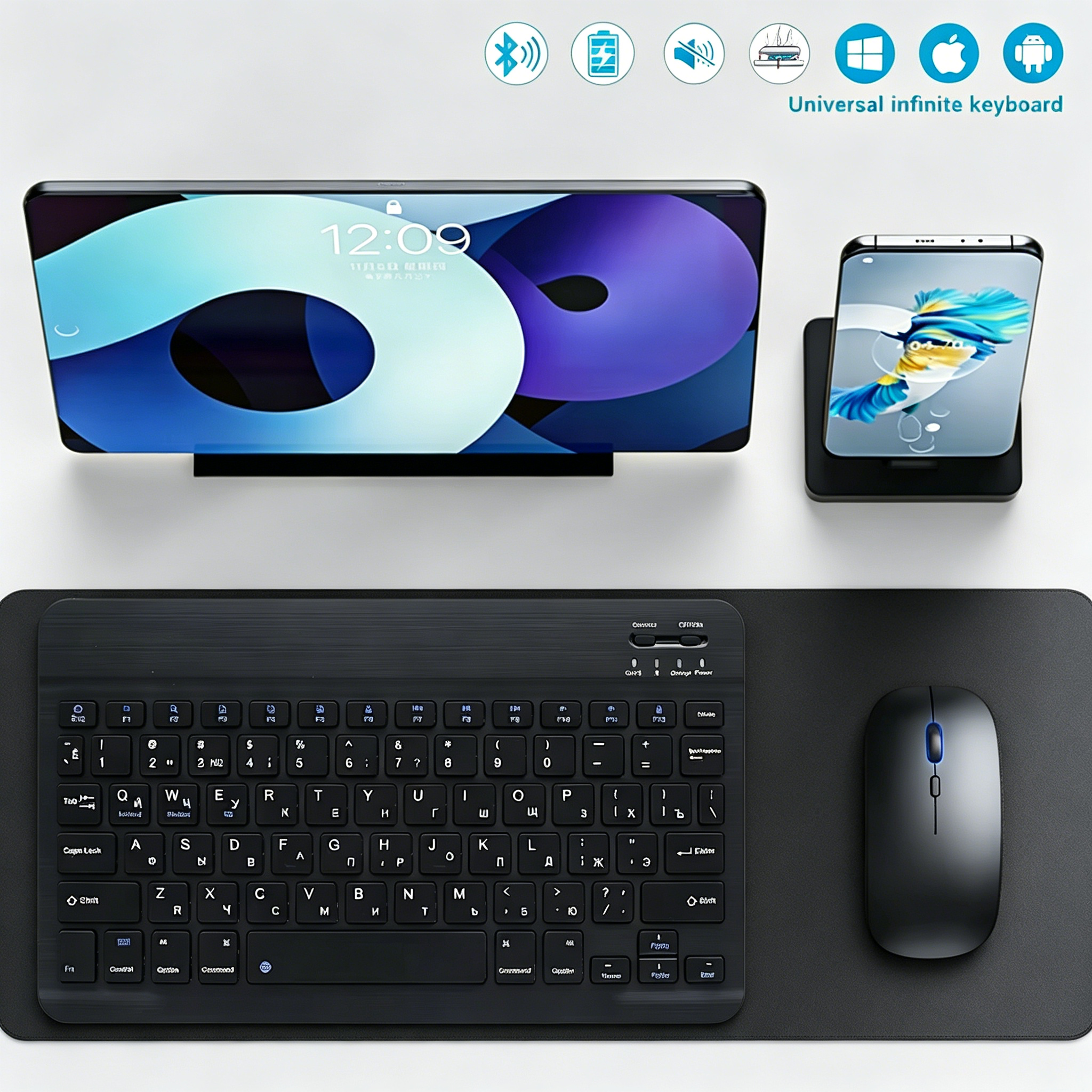 Bluetooth Wireless Keyboard Mo - Gaming Keyboard Mechanical Wireless ulasan dan harga