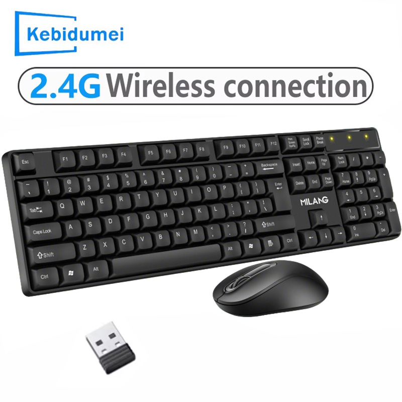 2.4G Wireless Keyboard Mouse S - Gaming Keyboard Bundle ulasan dan harga