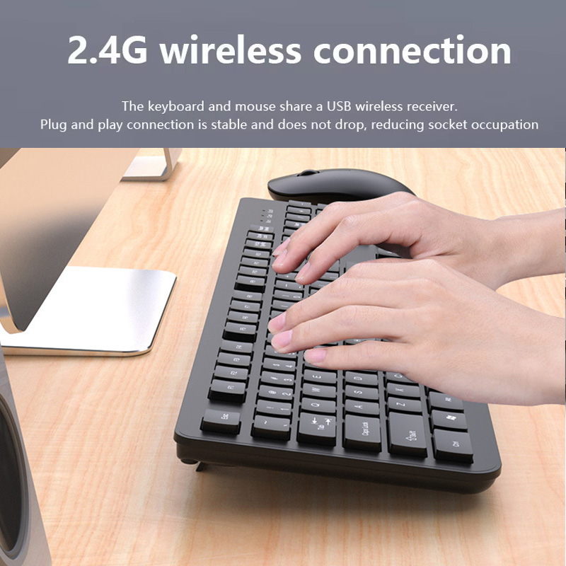 2.4G Wireless Keyboard Mouse S - Gaming Keyboard Bundle ulasan dan harga
