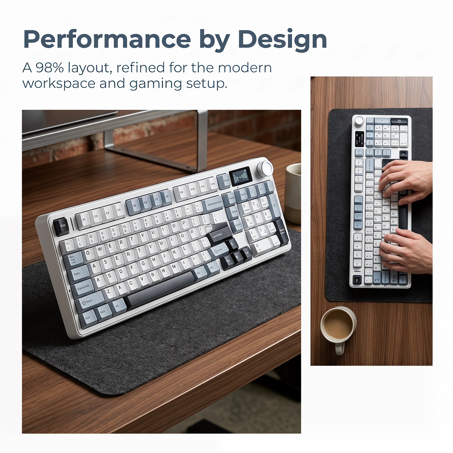 New AULA F99 Max Gasket Mechan - Gaming Keyboard Mechanical Wireless ulasan dan harga