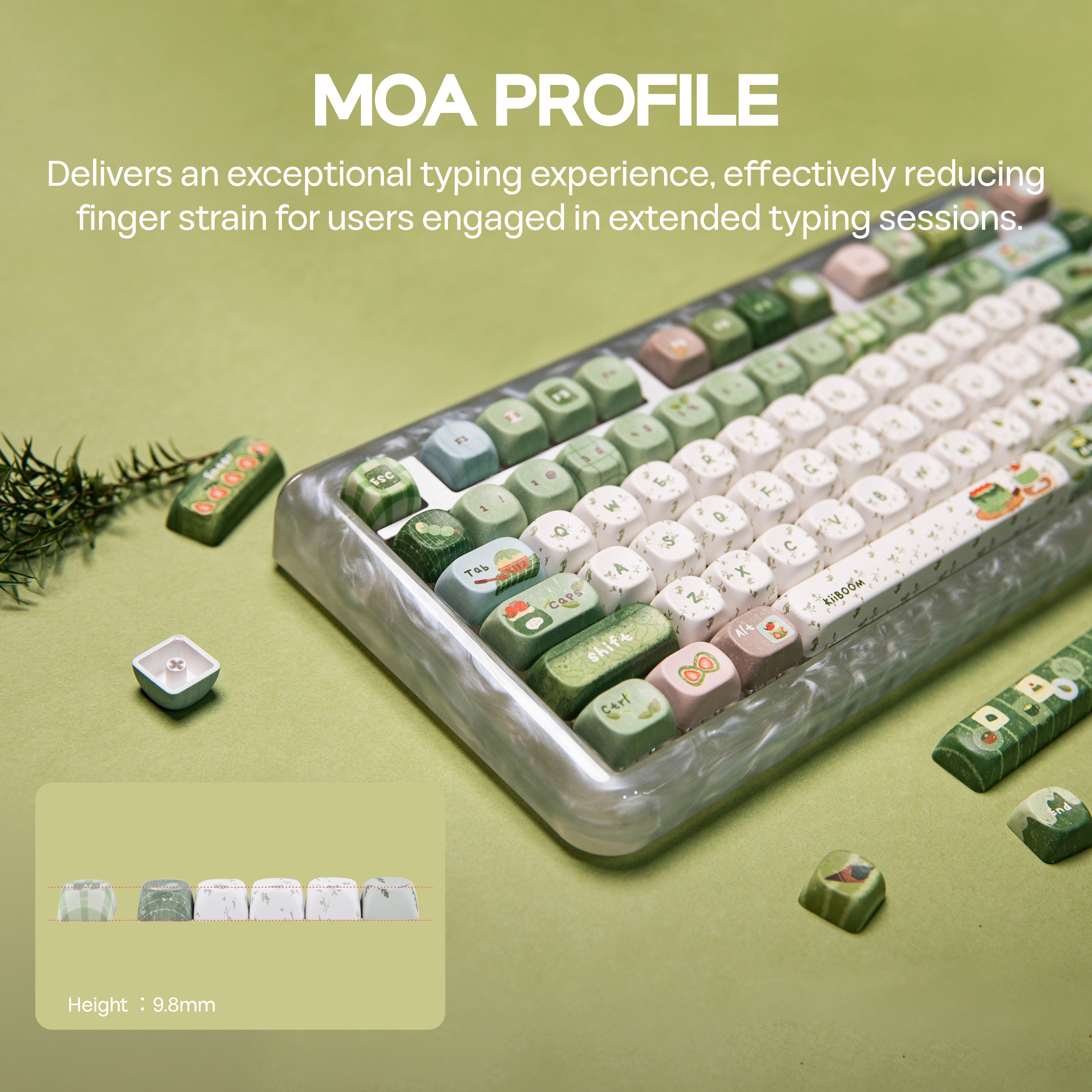 KiiBOOM Sprout Picnic 144 Keys - Gaming Keyboard Tkl ulasan dan harga