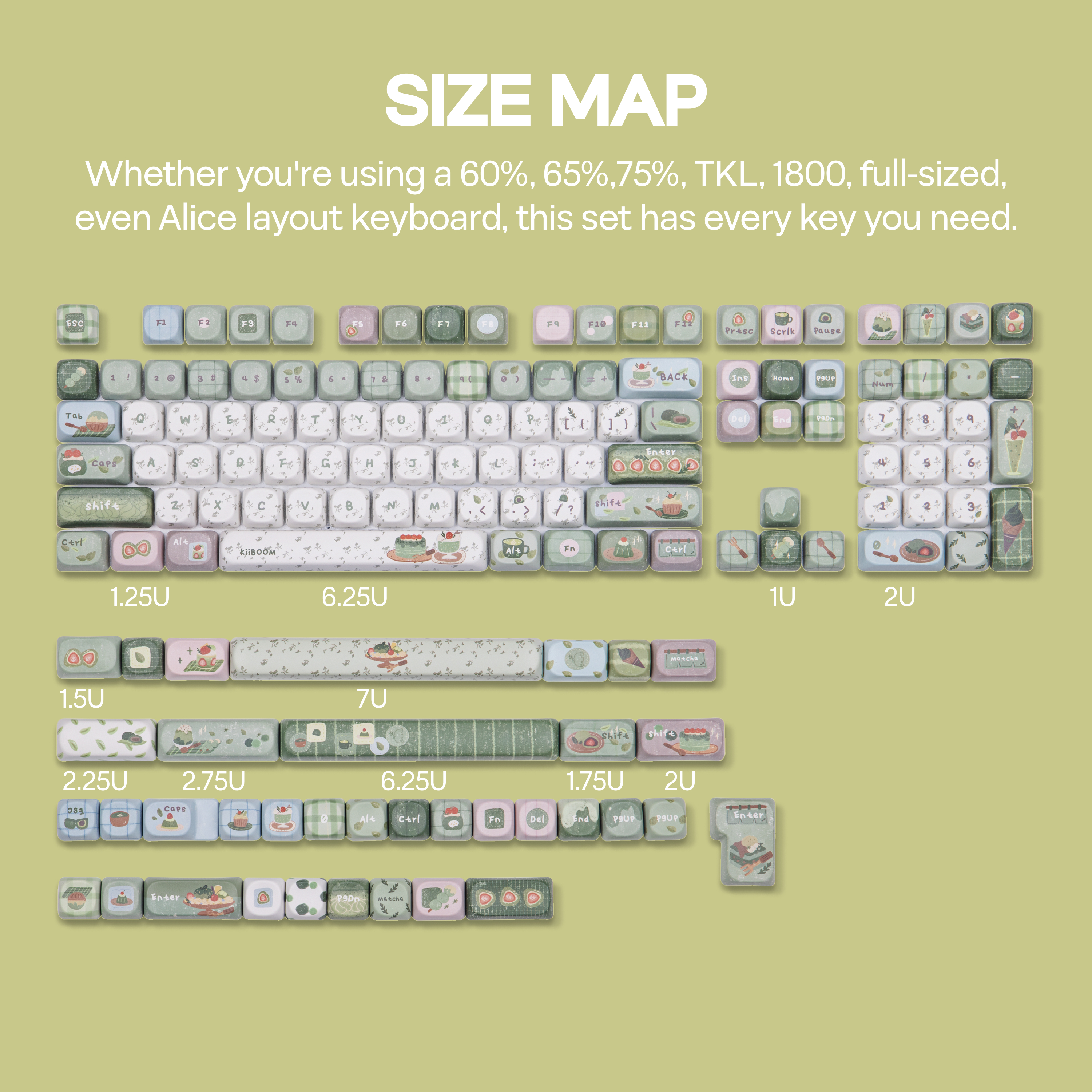 KiiBOOM Sprout Picnic 144 Keys - Gaming Keyboard Tkl ulasan dan harga